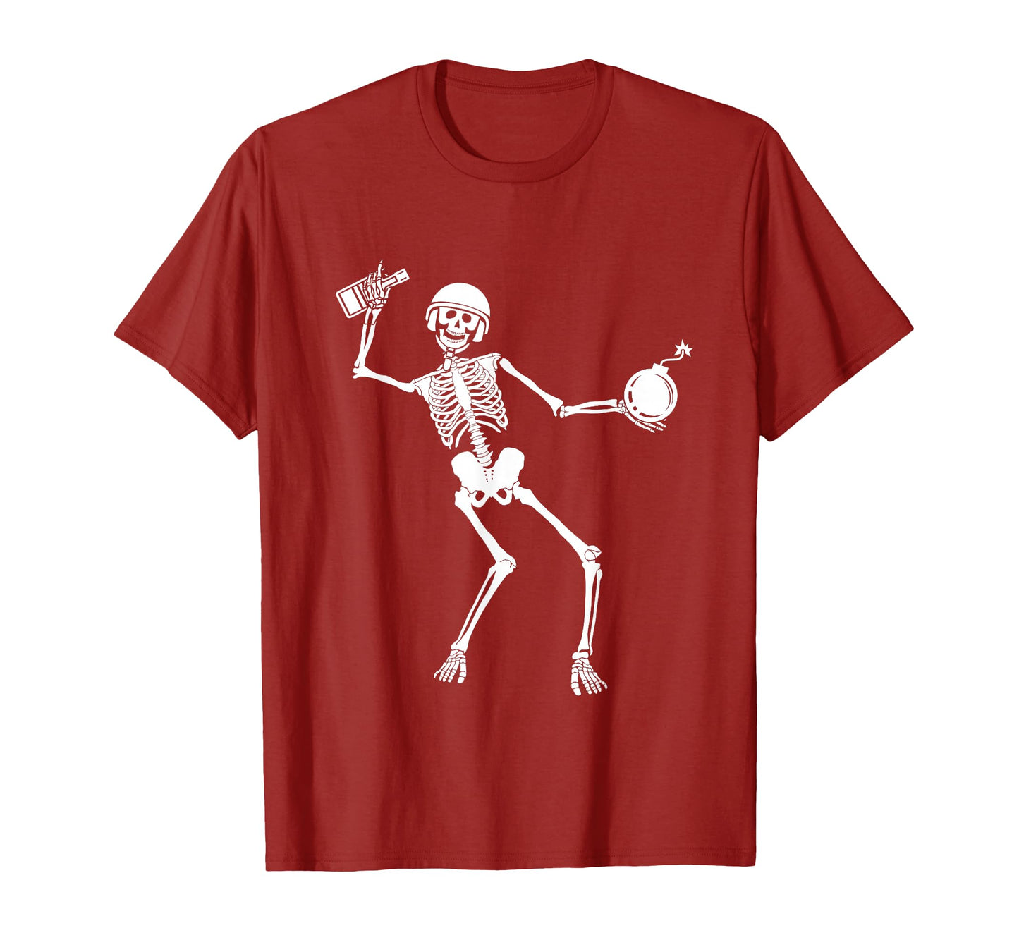 Skeleton EOD Tech Explosive Ordnance Disposal Halloween T-Shirt