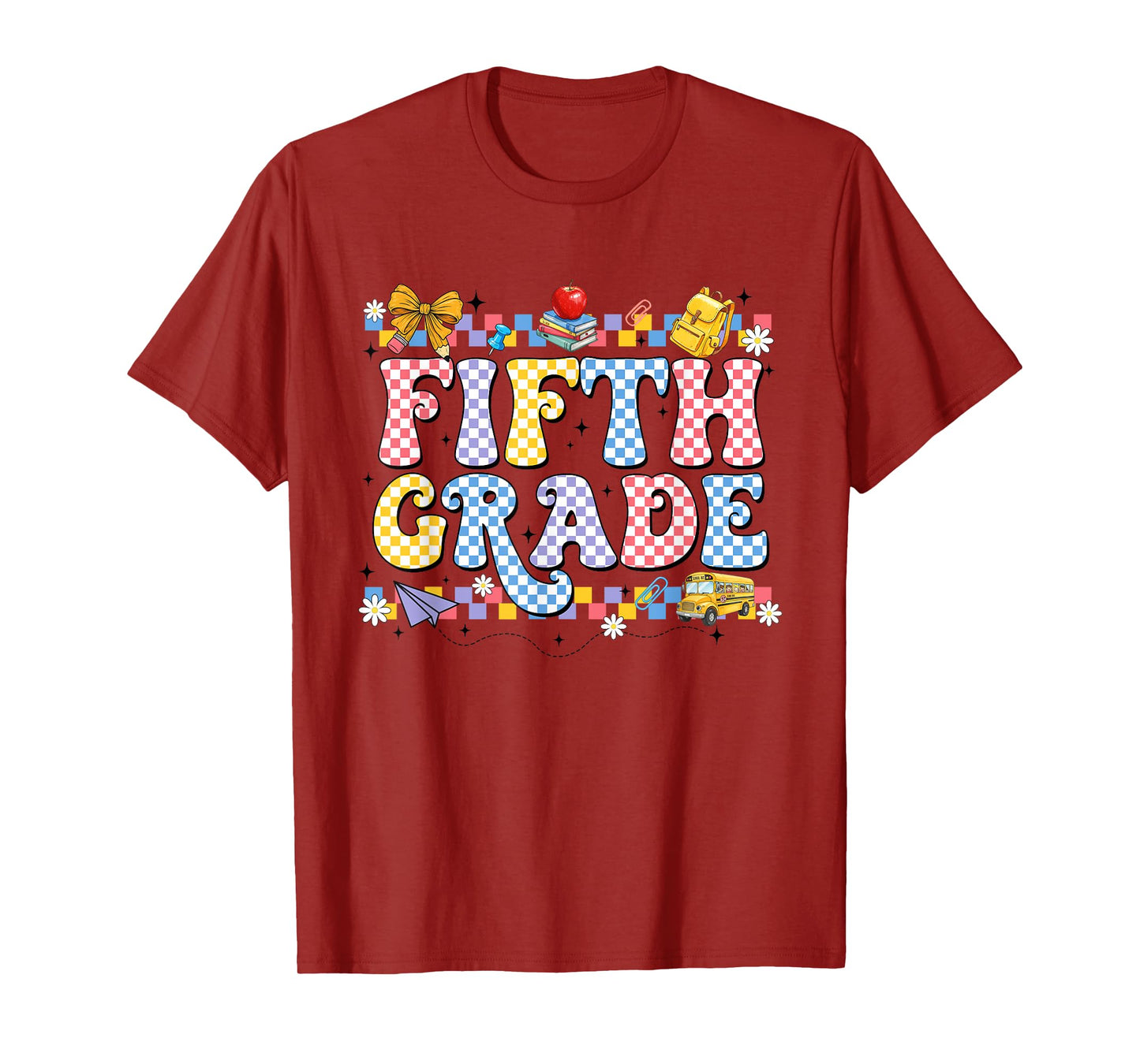Fifth Grade Coquette Bow Back To School First Day Of School T-Shirt