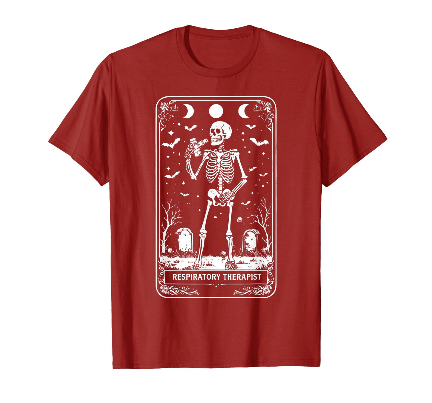 Halloween Respiratory Therapist Tarot Card Pulmonologist T-Shirt