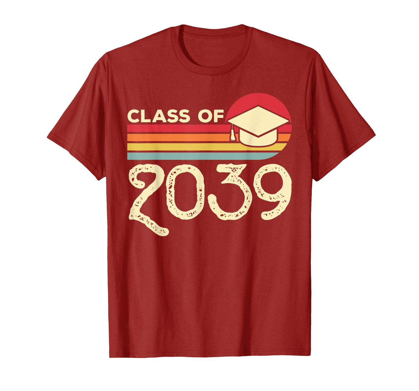 Class of 2039 Grow With Me Vintage Pre-K First Day of School T-Shirt