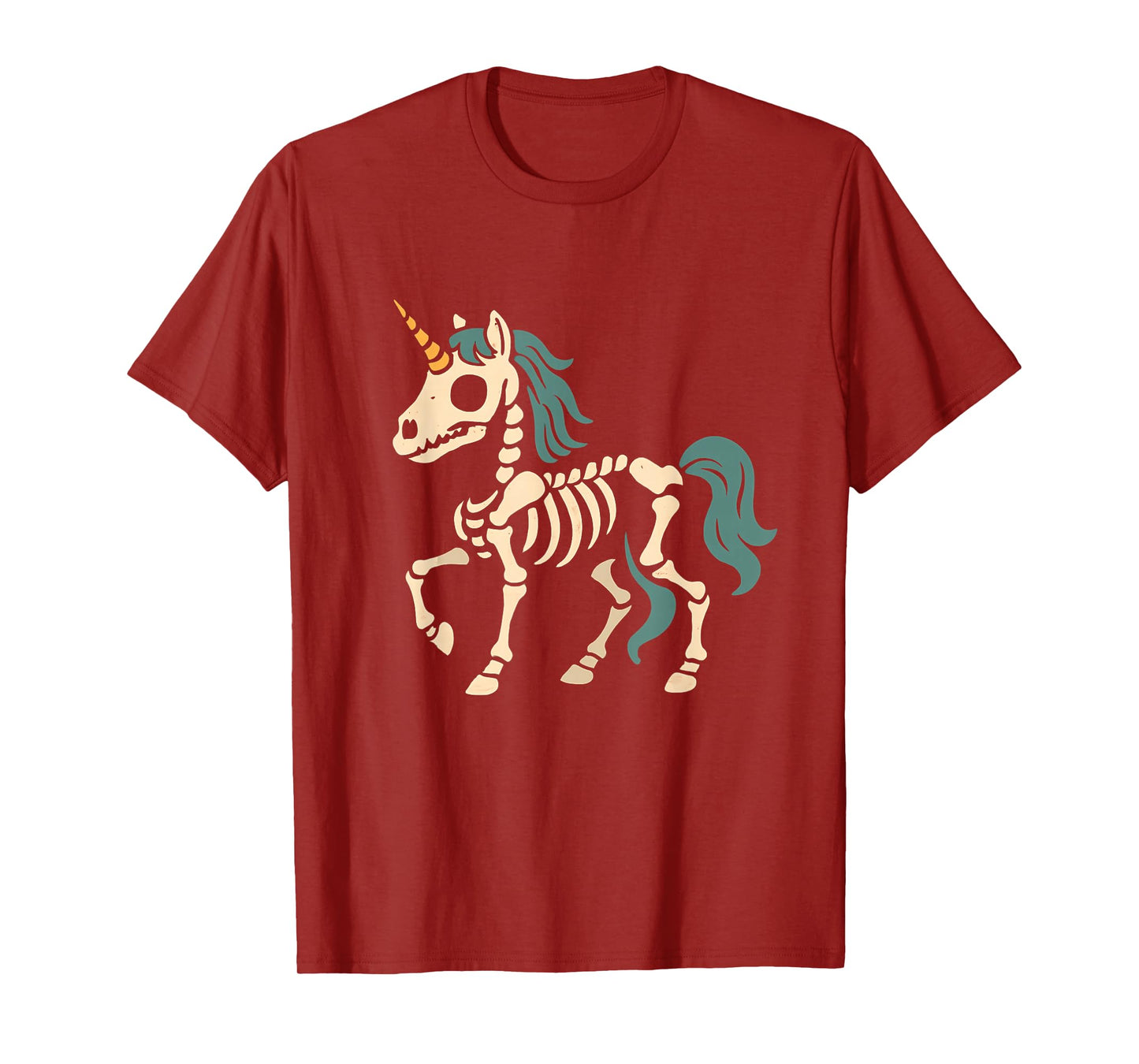 Unicorn Skeleton Fantasy T-Shirt