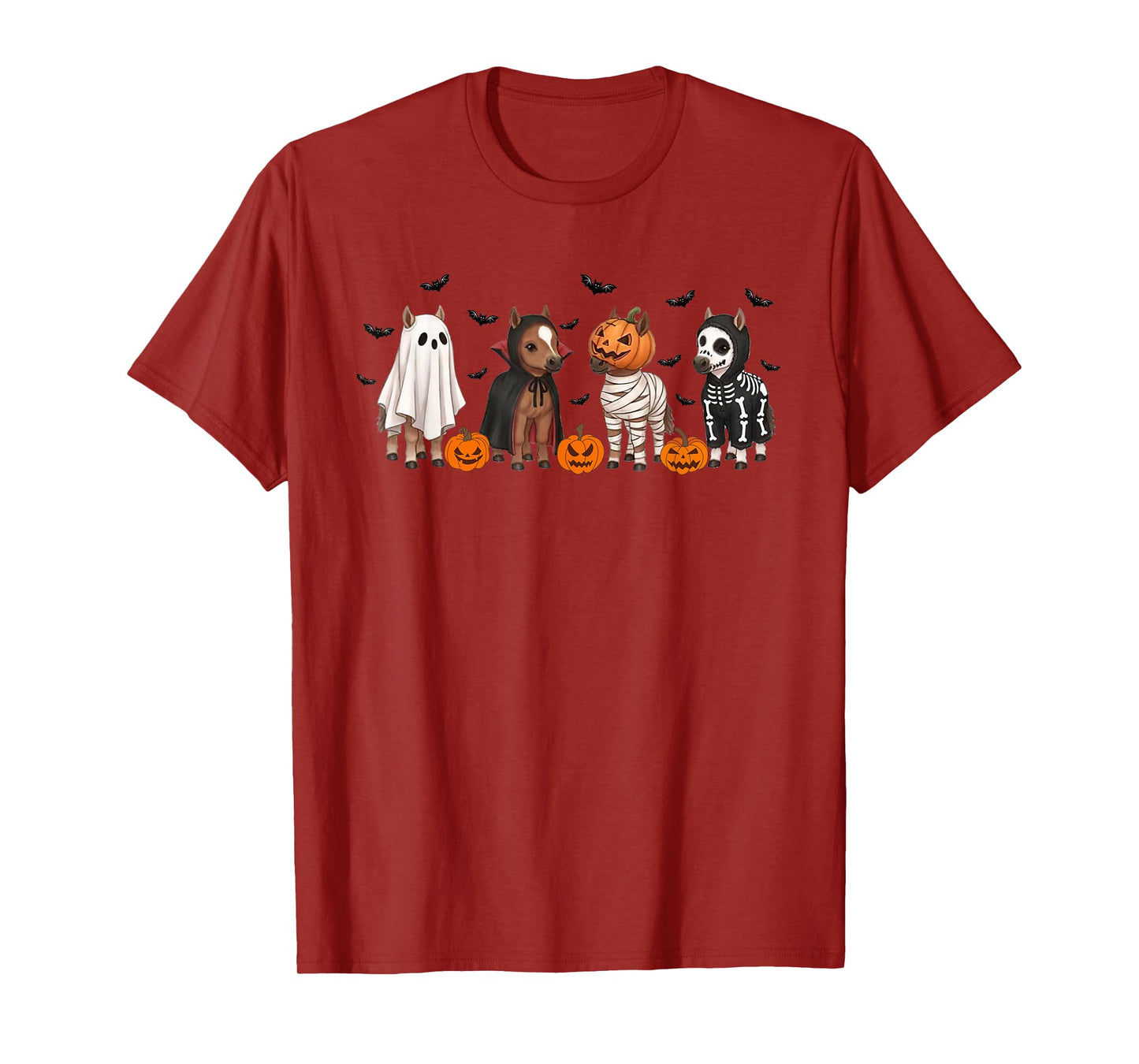 Cute Western Horse Costume Halloween Horse Spooky Season T-Shirt