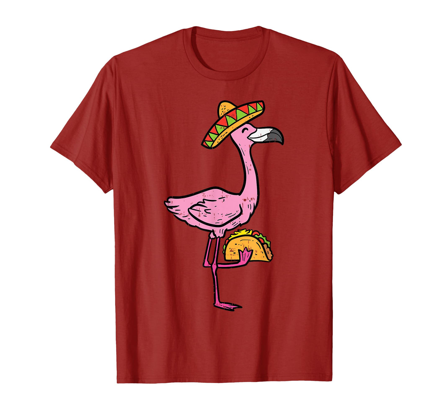 Mexican Flamingo Tacos Cute Cinco De Mayo Fiesta Animal T-Shirt