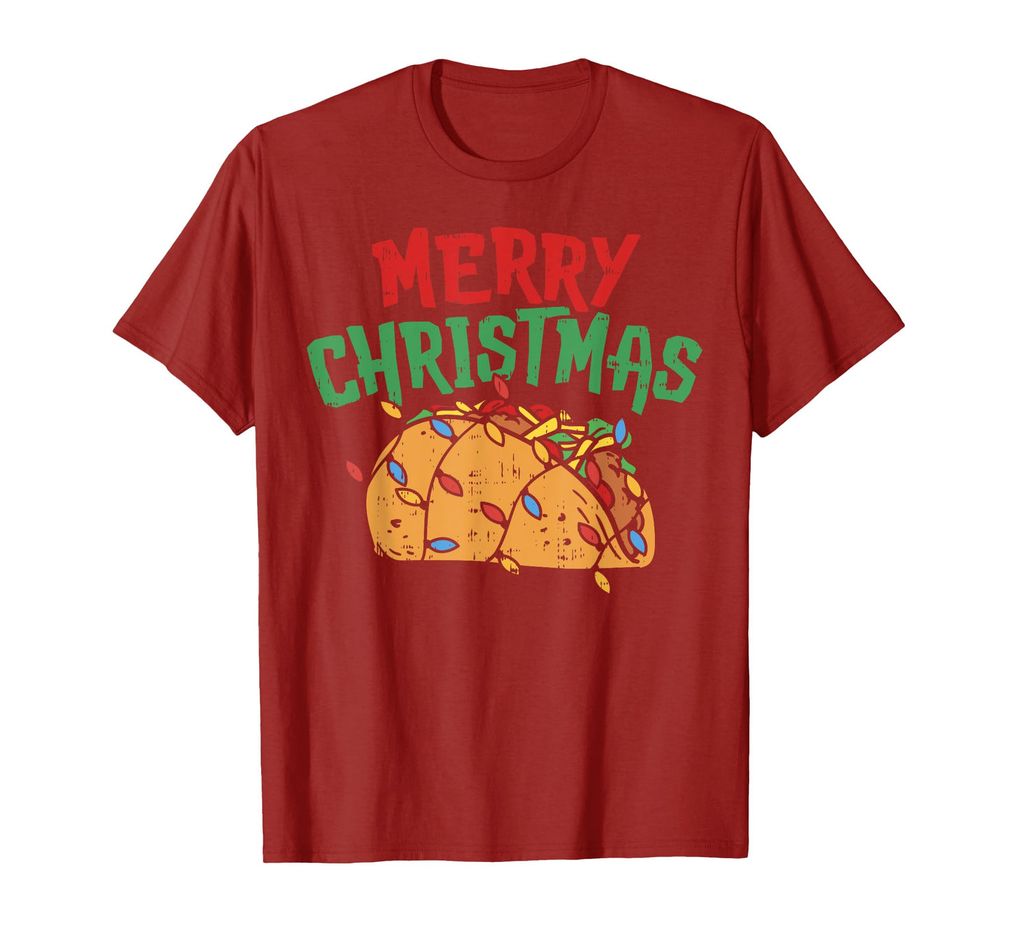 Merry Christmas Taco Shirt Mexican Lover Foodie GIft T-Shirt