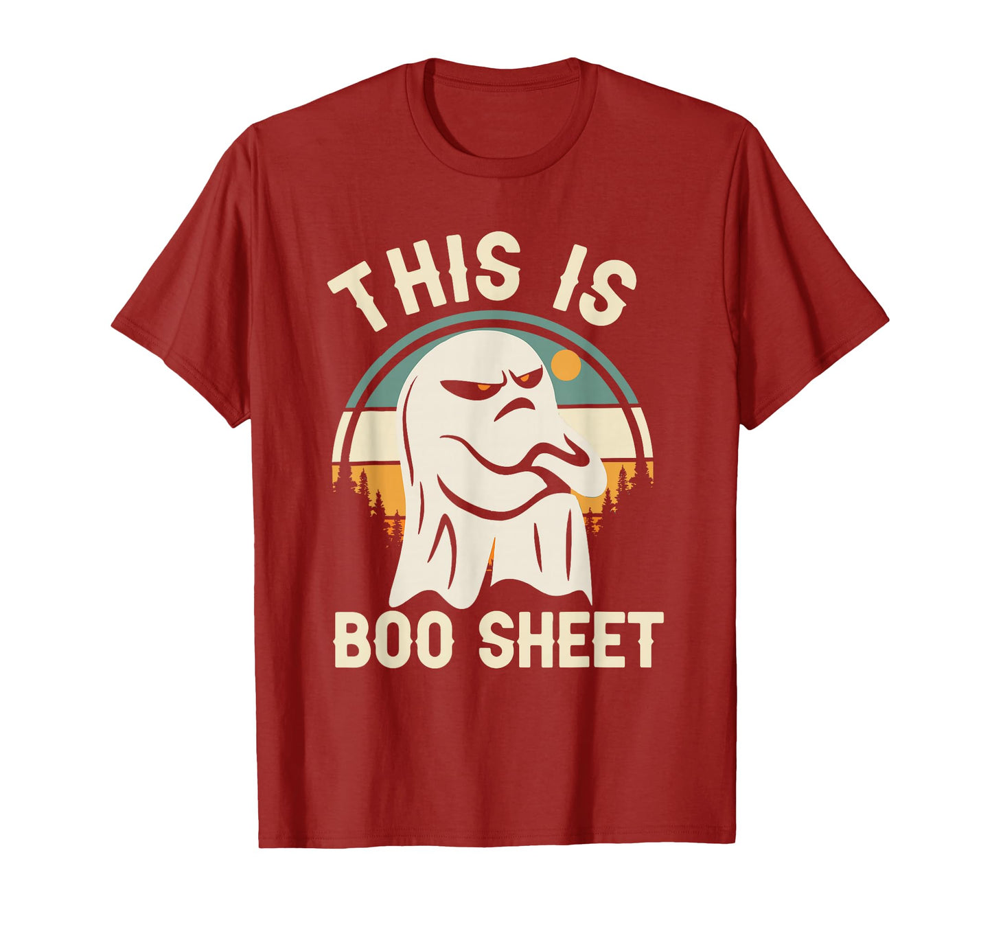 This is Boo Sheet Ghost Retro Halloween Costume Men Women T-Shirt