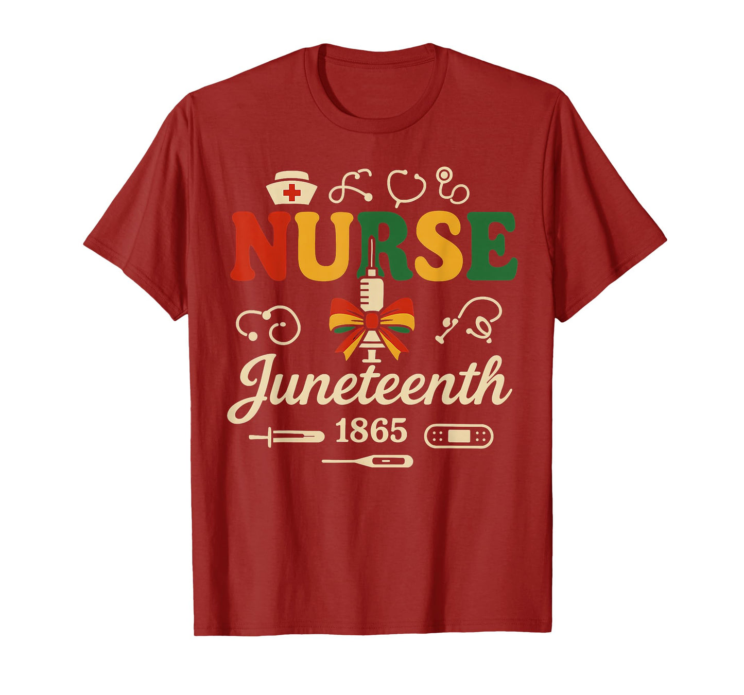 Juneteenth Nurse Tee Nursing Stethoscope Black History Month T-Shirt