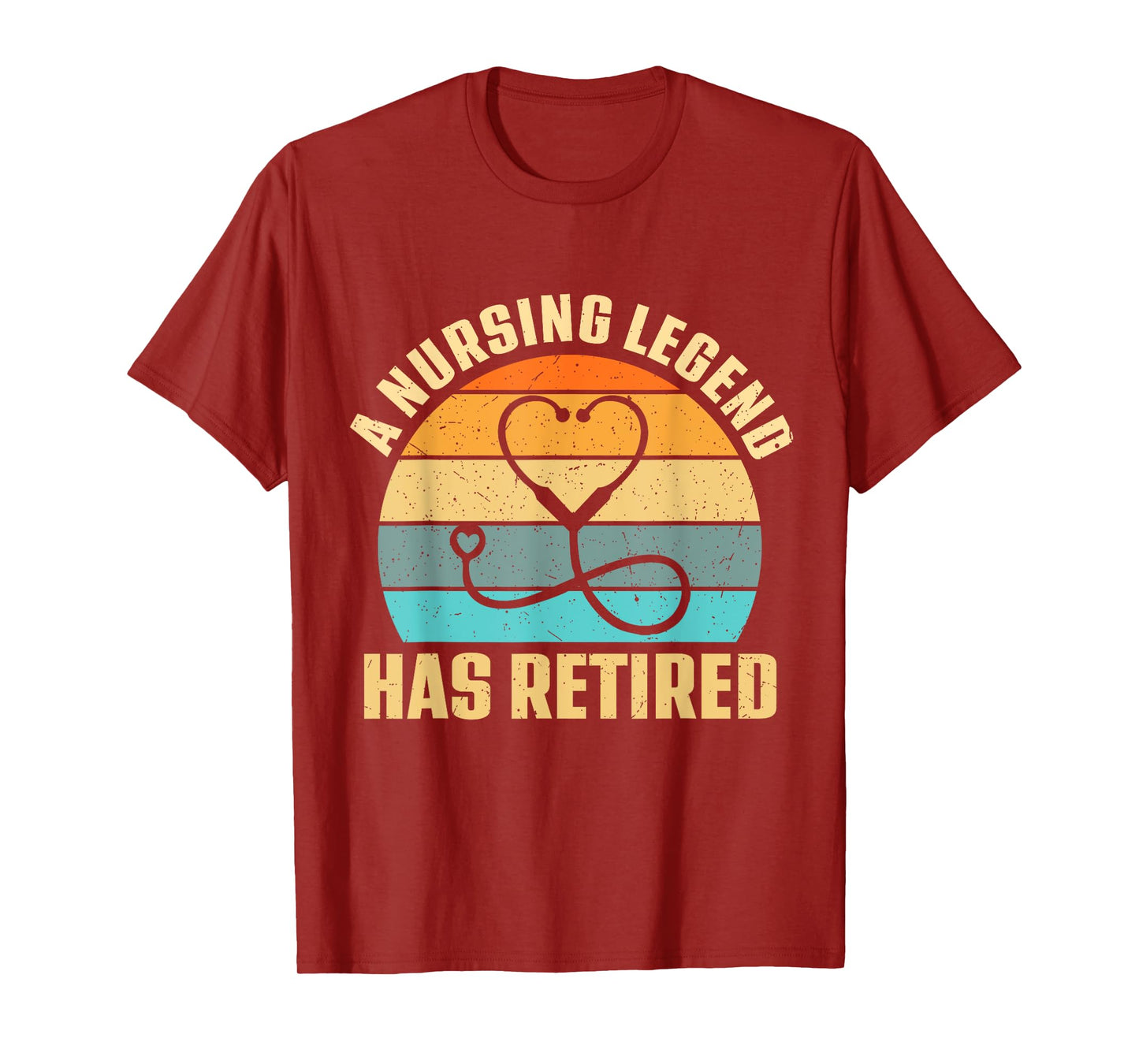 A Nursing Legend Has Retired Funny Retro Vintage Nurse Women T-Shirt