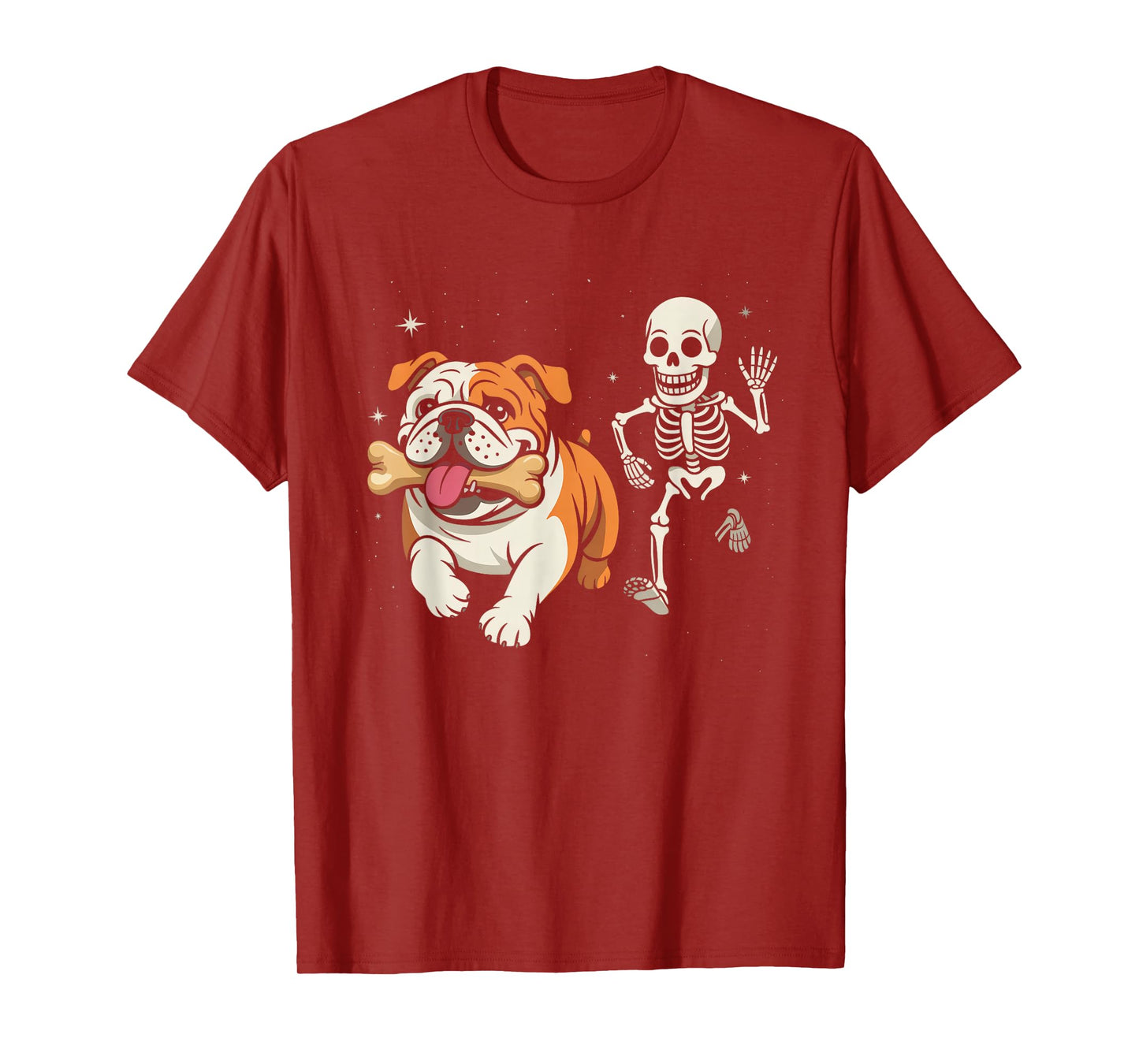 Funny Halloween French Bulldog Skeleton Spooky Season T-Shirt