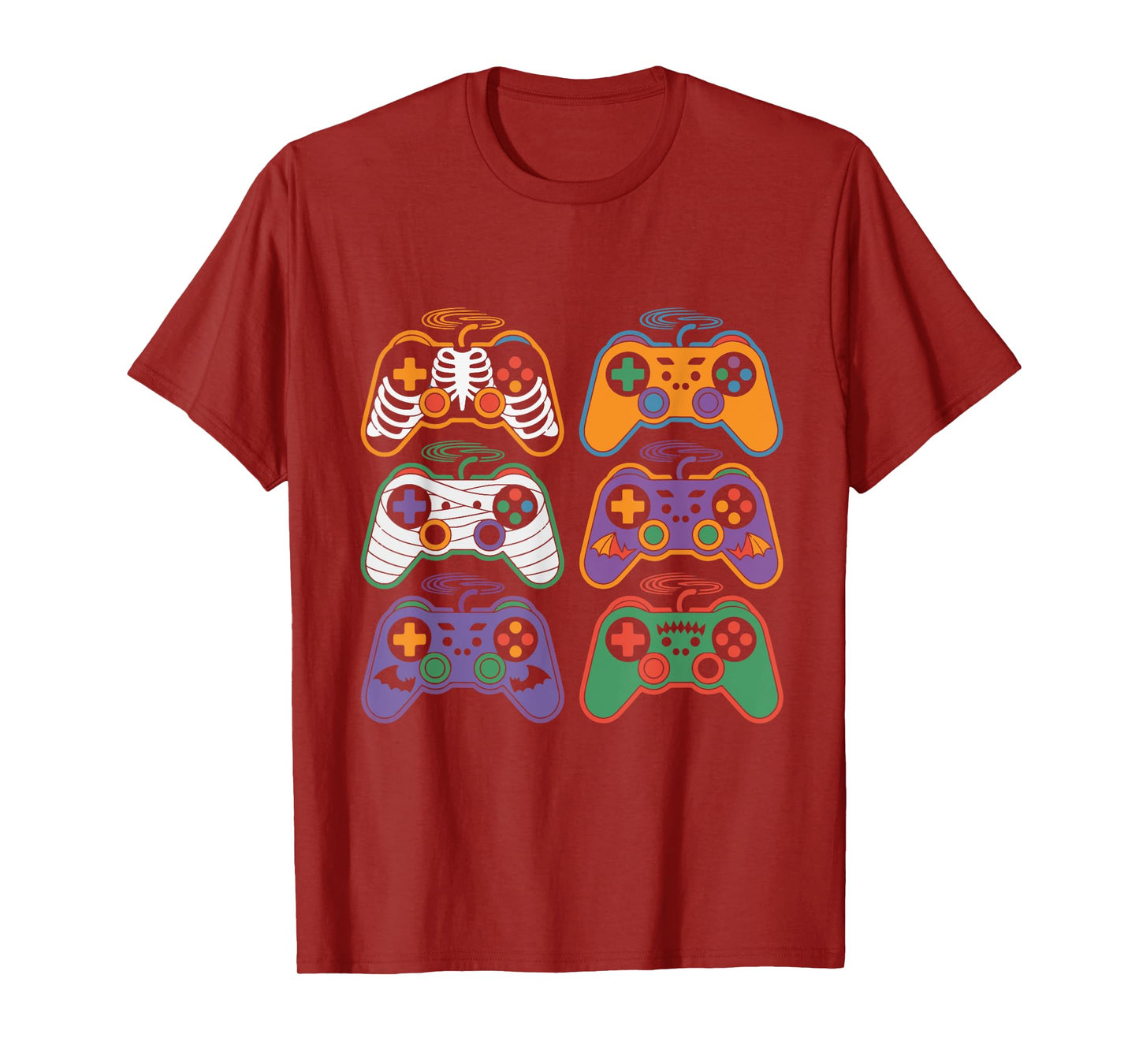 Halloween Skeleton Zombie Gaming Controllers Mummy T-Shirt