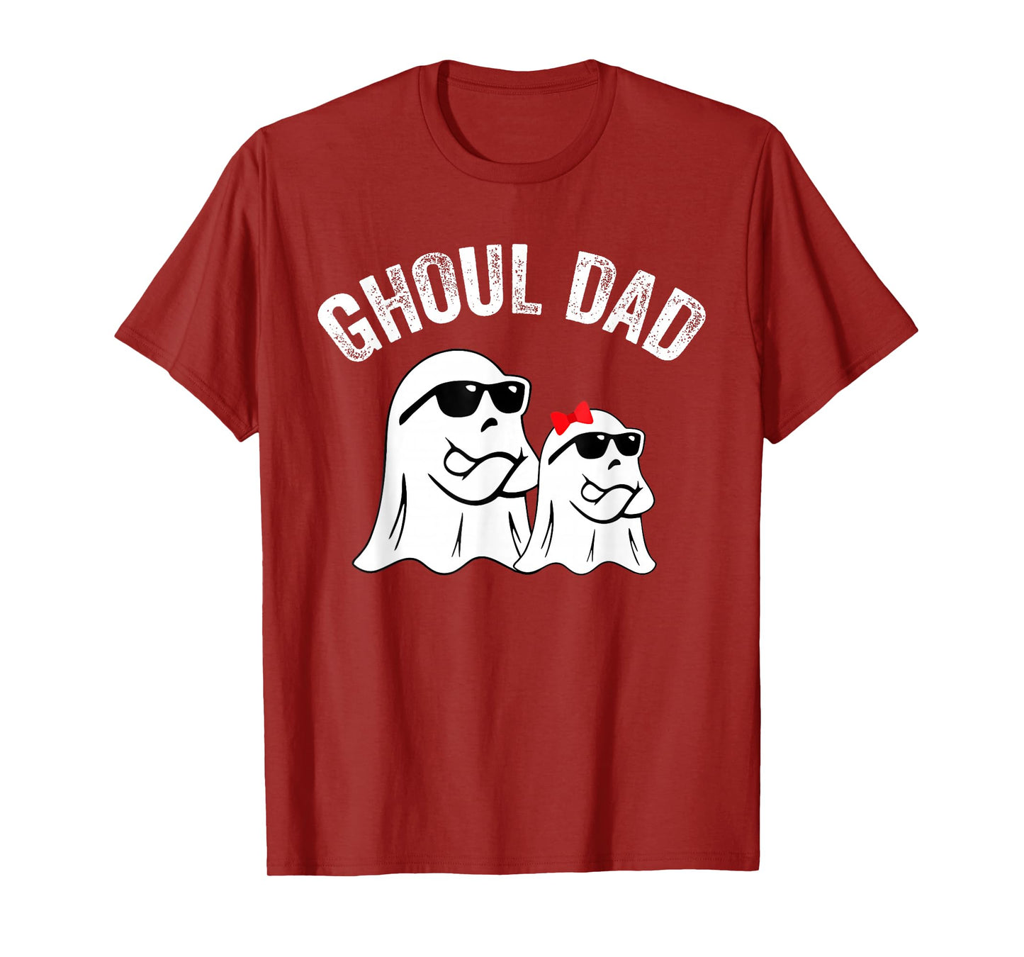 Ghoul Dad Funny Halloween Daddy Ghost Vintage T-Shirt