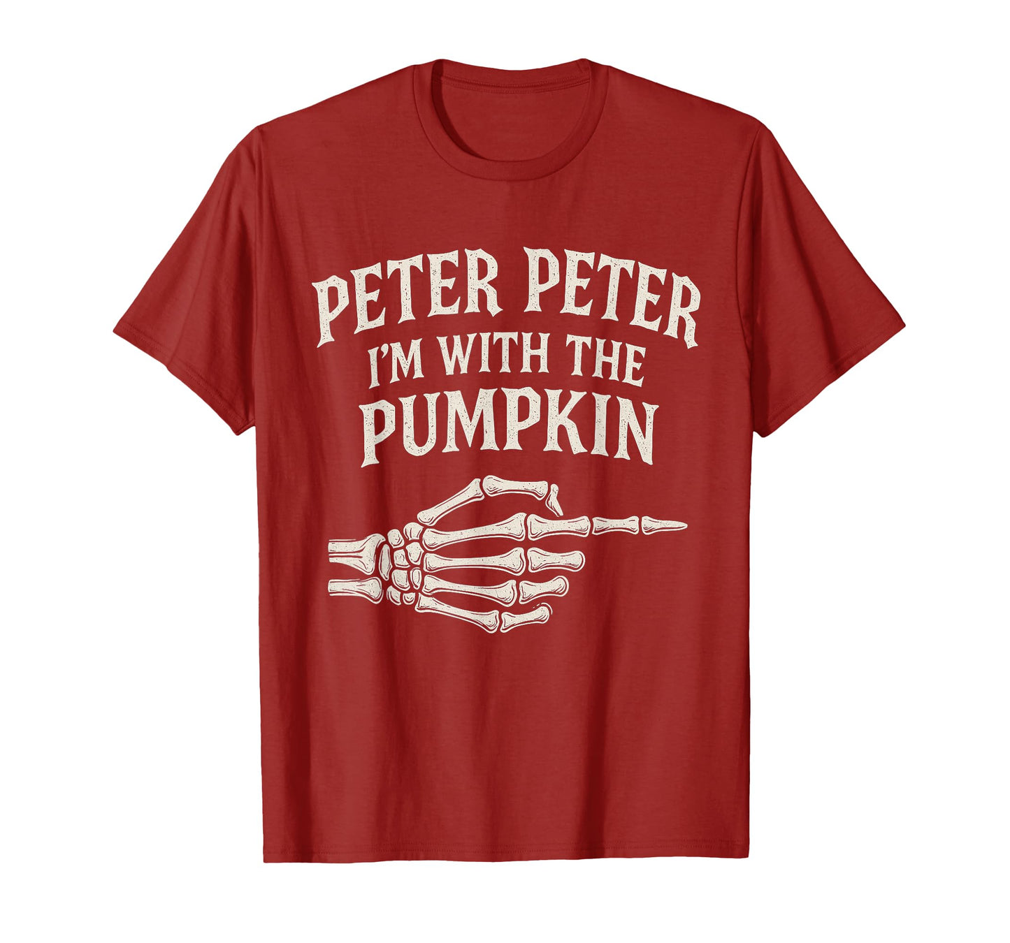 Peter I'm with The Pumpkin FUUNY Halloween Costume Couple T-Shirt