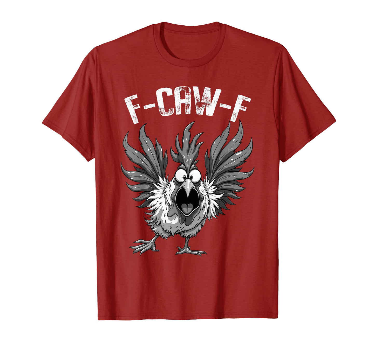 F-Caw-F Funny Chicken Humor Angry Rooster Meme Halloween T-Shirt