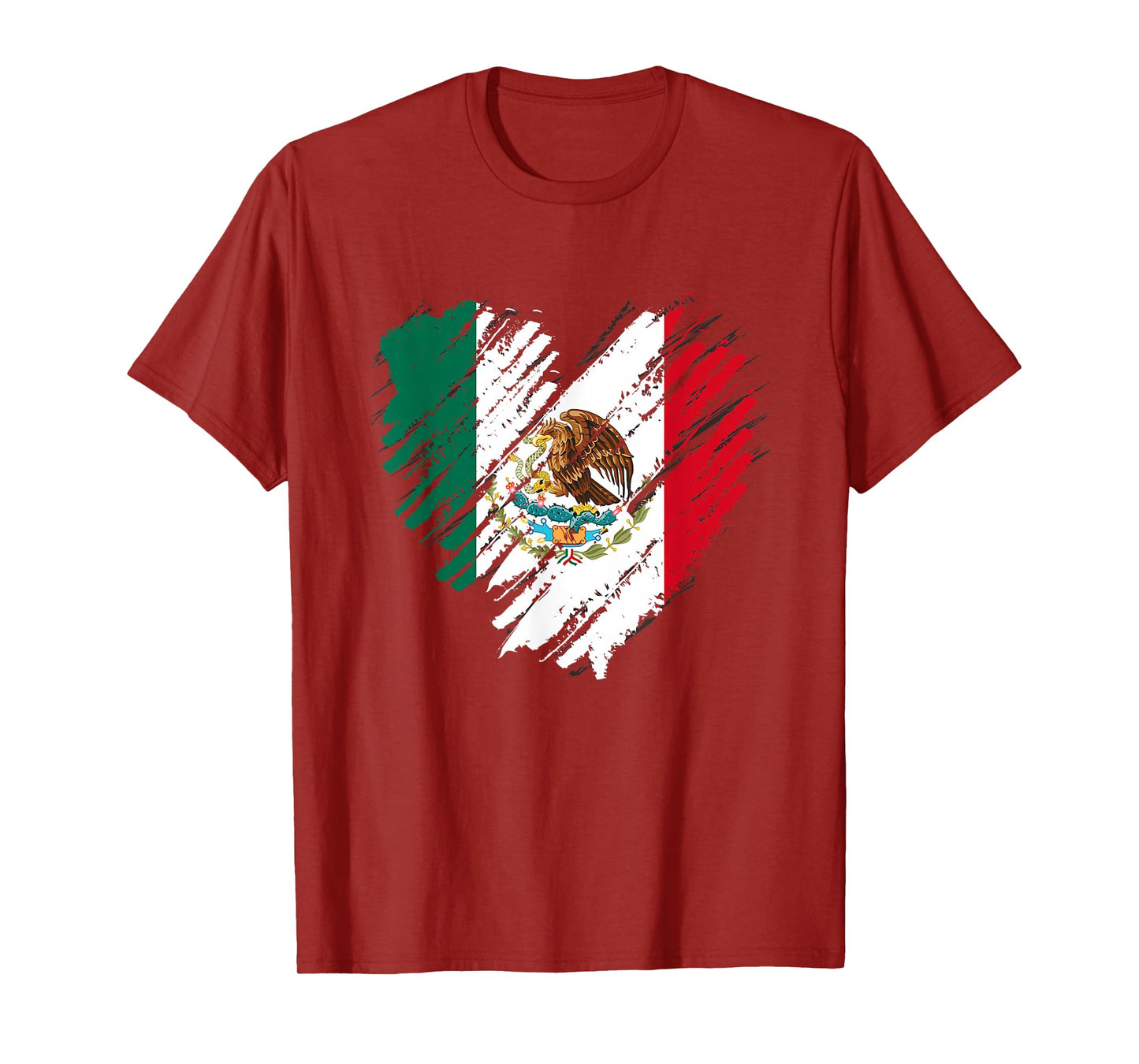 Mexico City Mexican Flag Heart Gift Mexico T-Shirt