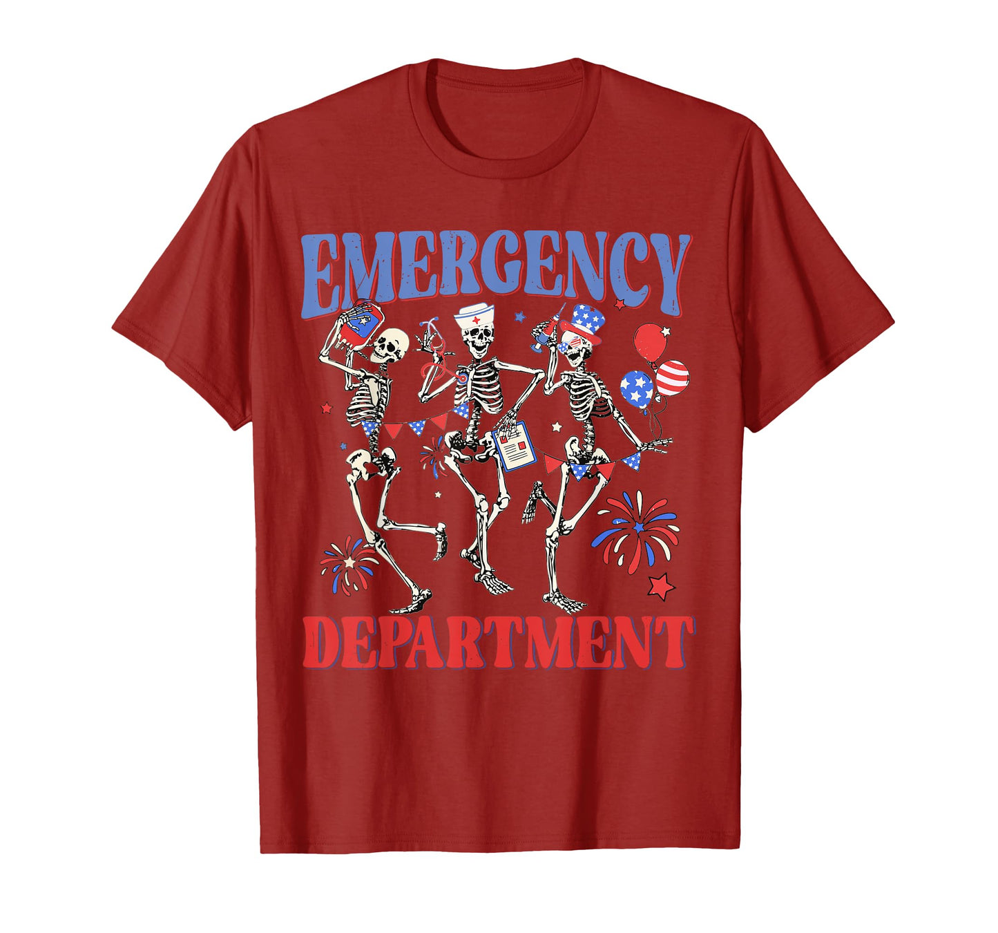 Emergency Department 4th Of July ER Nurse Independence Day T-Shirt