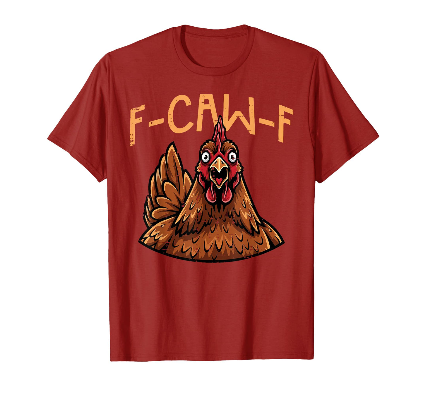 F-Caw-F FCAWF Rooster Meme Chicken Funny Kids Youth Teen Men T-Shirt