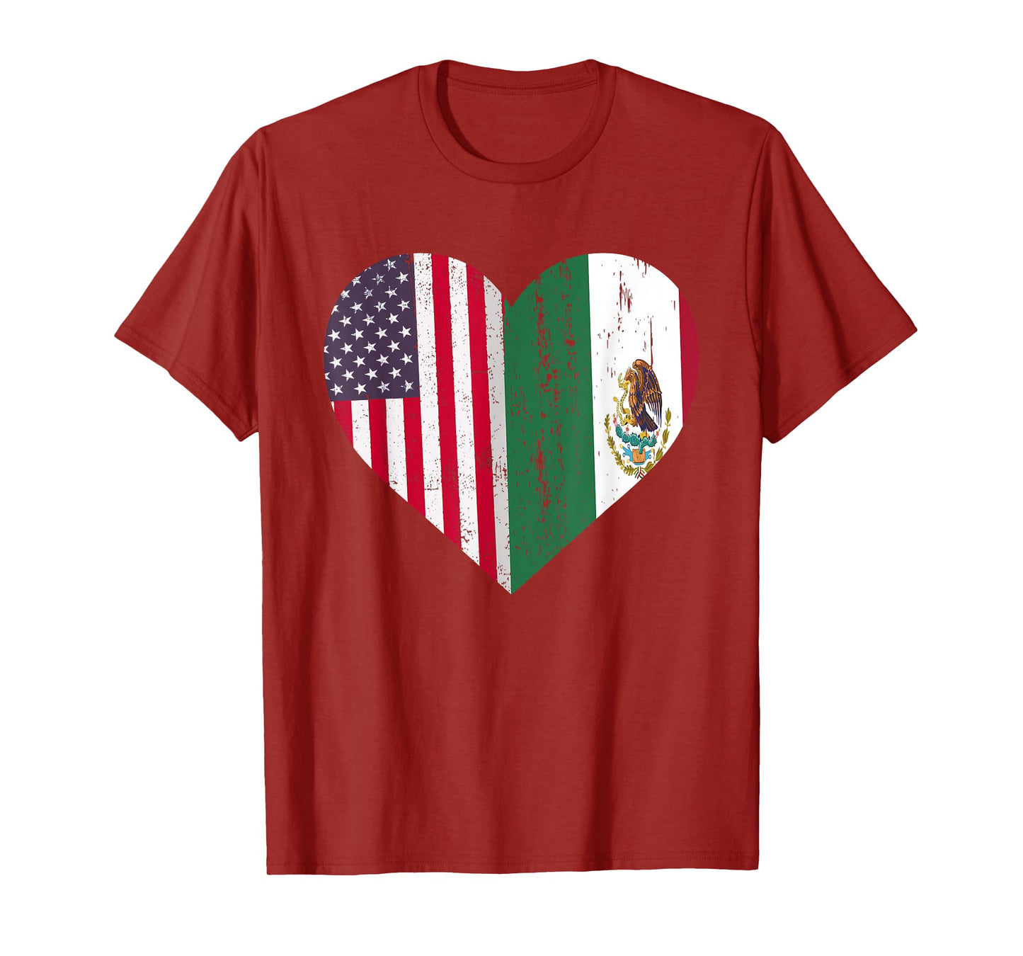 Mexico Tshirt US Flag Patriot Mexican Flag American Flag T-Shirt