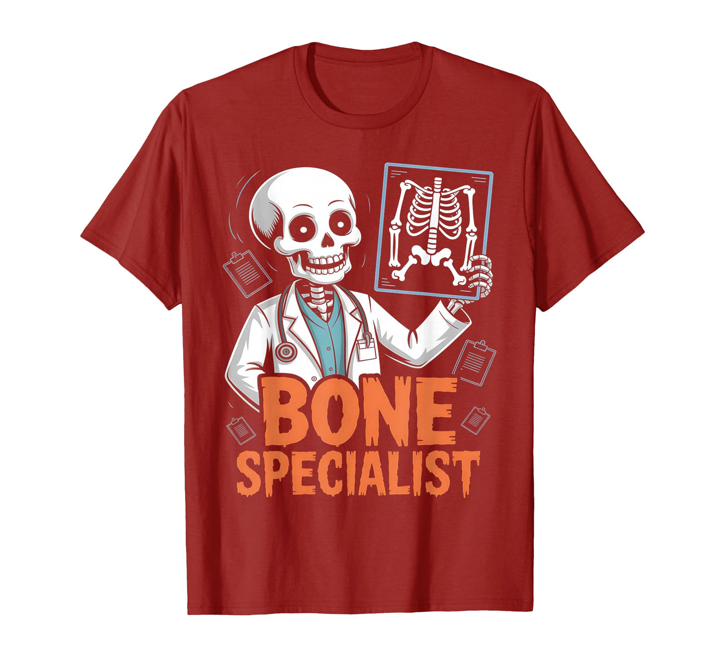 Bone Specialist Halloween Nurse Skeleton Doctor Medical T-Shirt