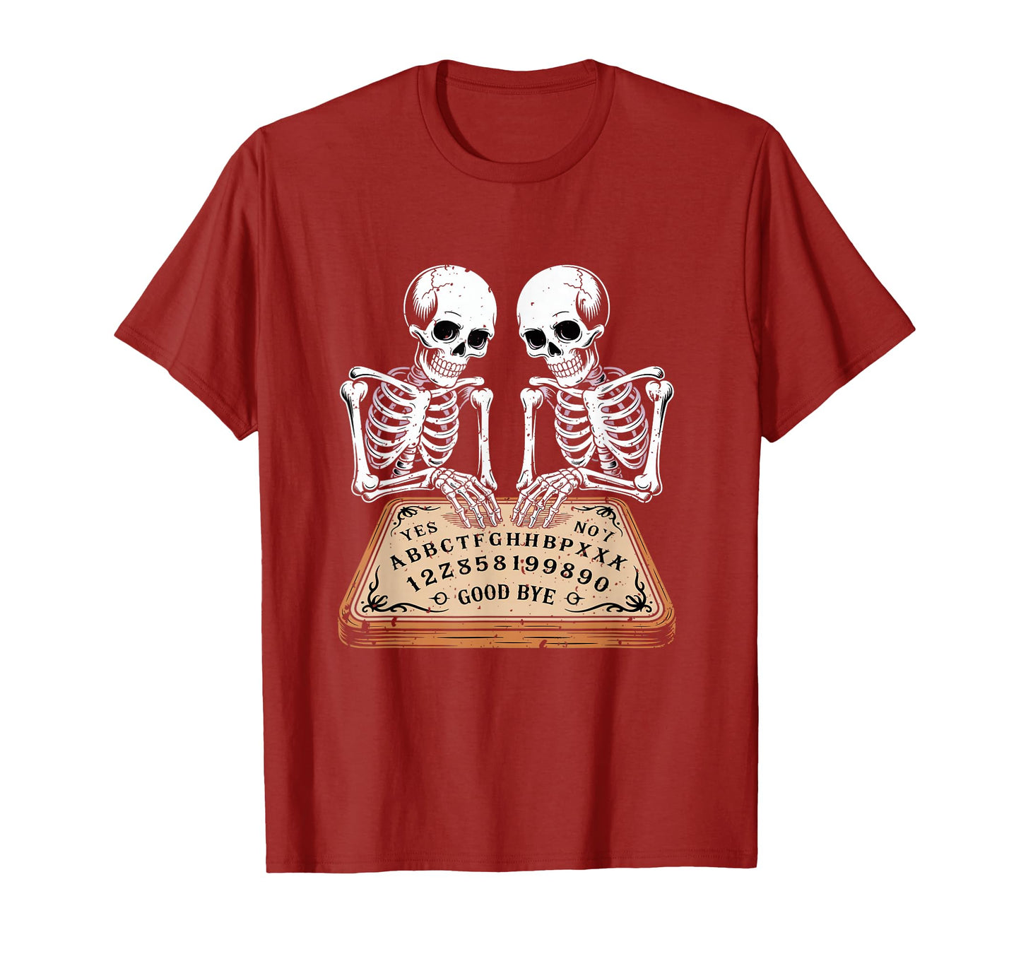 Halloween Skeleton and Ouija Board T-Shirt