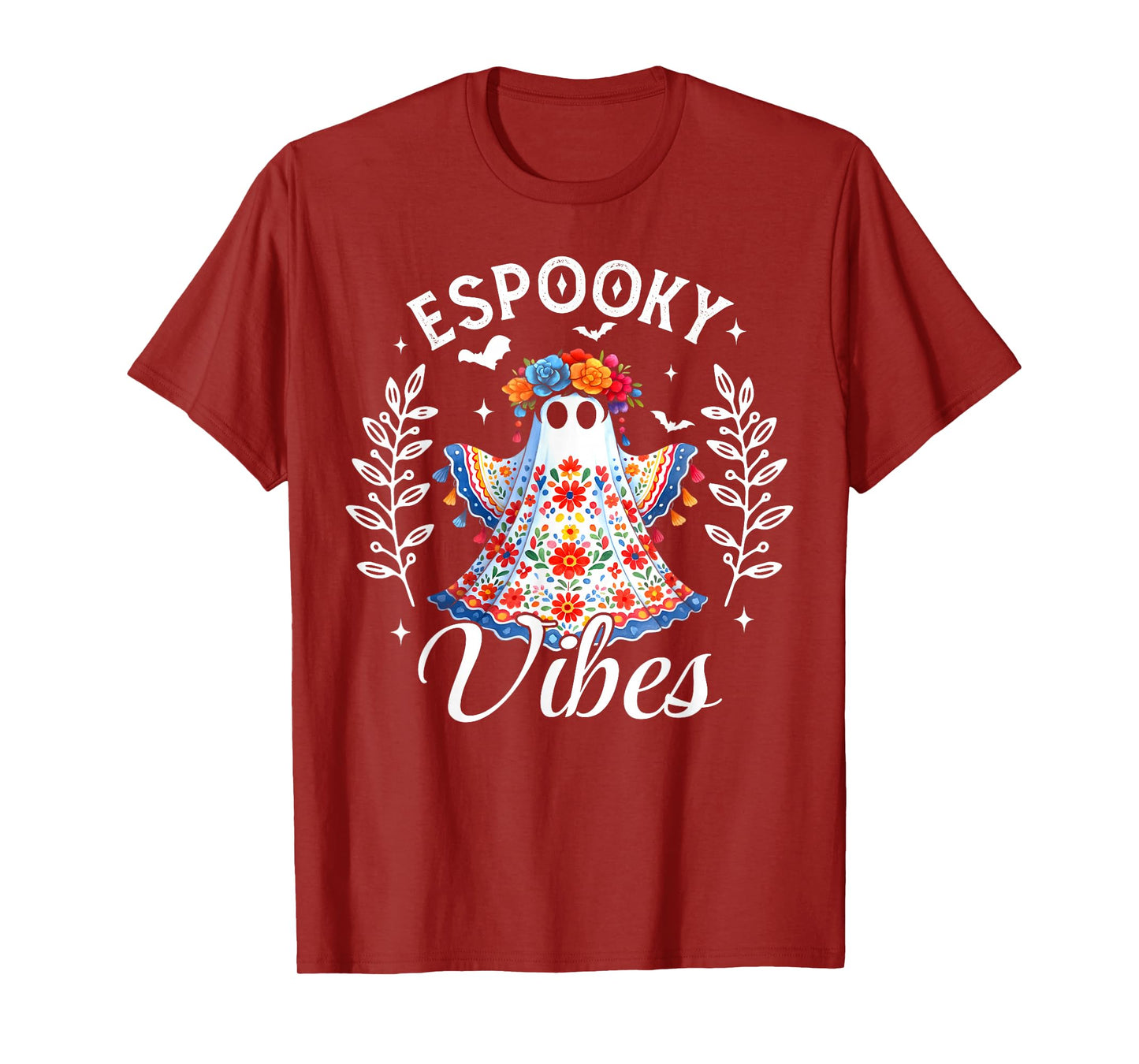 Espooky Vibes Maestra Halloween Spanish Mexican Teacher T-Shirt