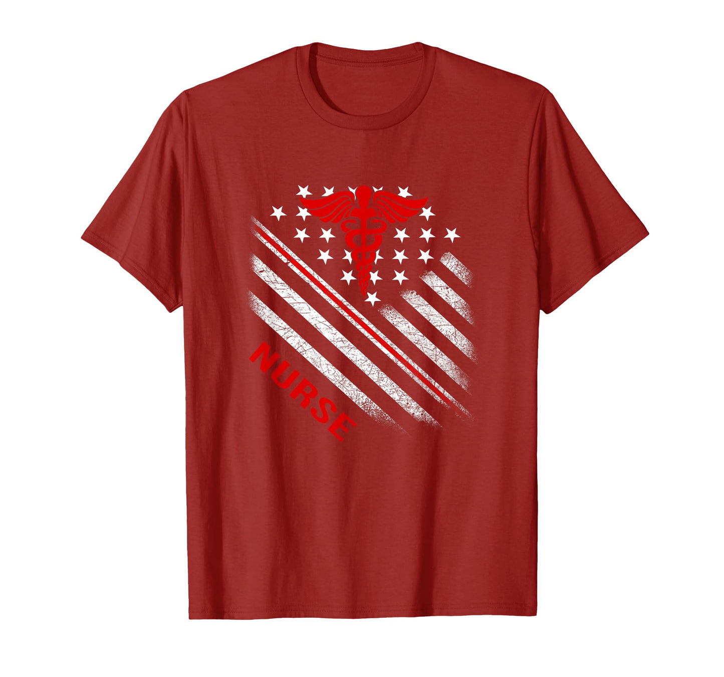 American Flag Patriotic Nurse Nurses Nursing Student T-Shirt