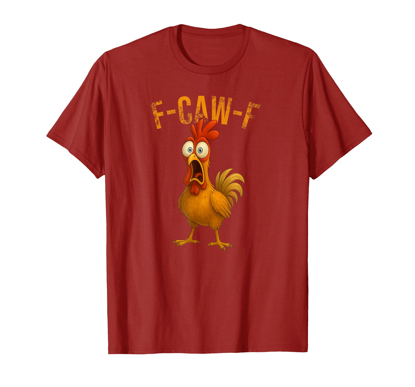 Funny Crow Graphic Design F-Caw-F Rooster Meme T-Shirt