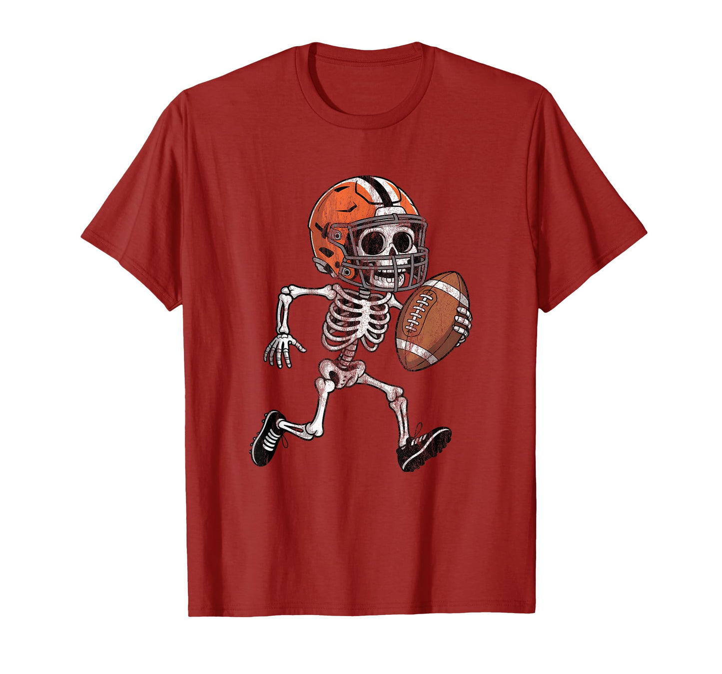 Halloween Skeleton American Football Costume Men Boys Kids T-Shirt