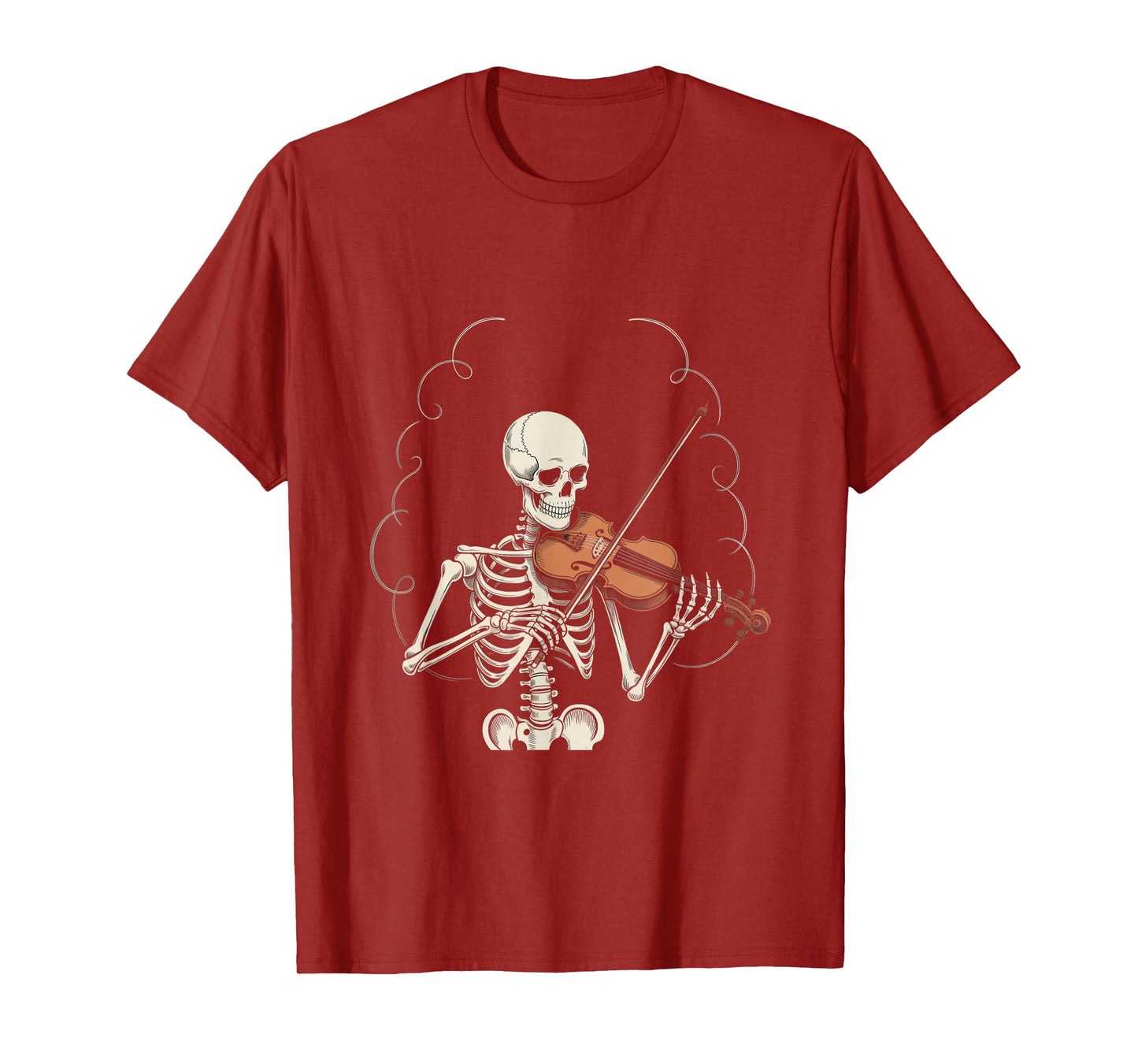 Funny Skeleton Graphic Rock Skeleton with Guitar Let’s Rock T-Shirt