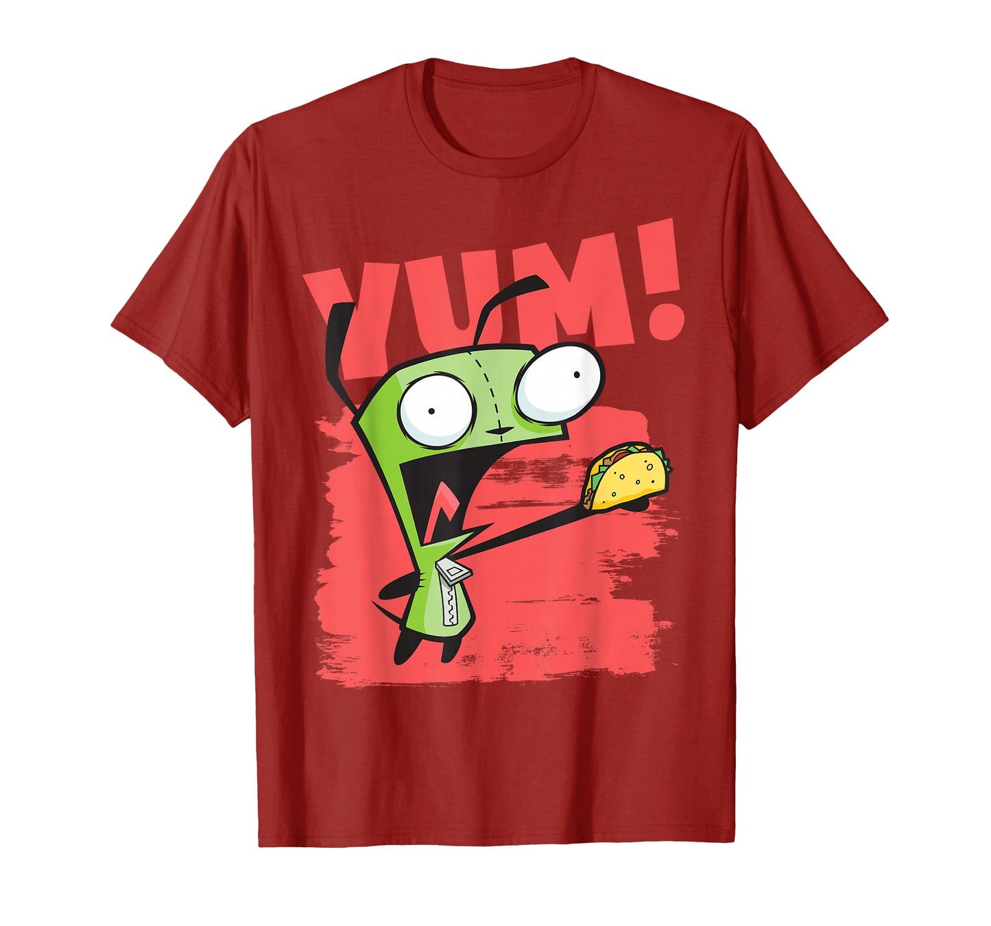 Invader Zim Gir Screaming Yum! Taco Portrait T-Shirt