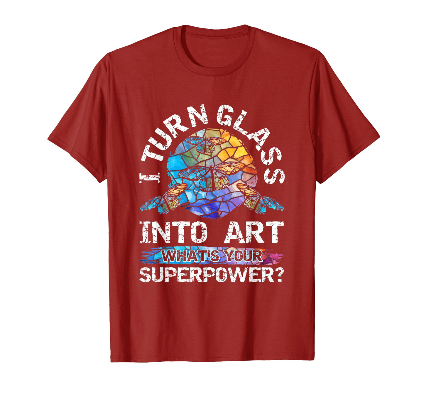 Funny stained glass art and stained glass artist T-Shirt
