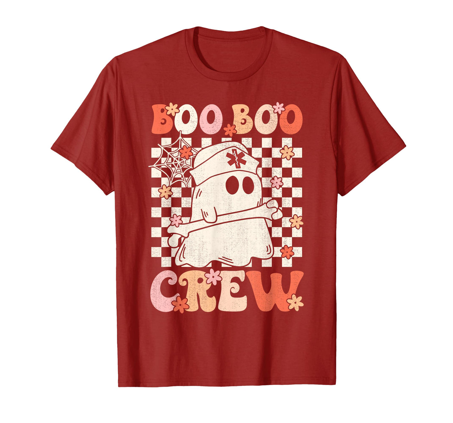 Groovy Boo Boo Crew Nurse Ghost Paramedic EMT EMS Halloween T-Shirt