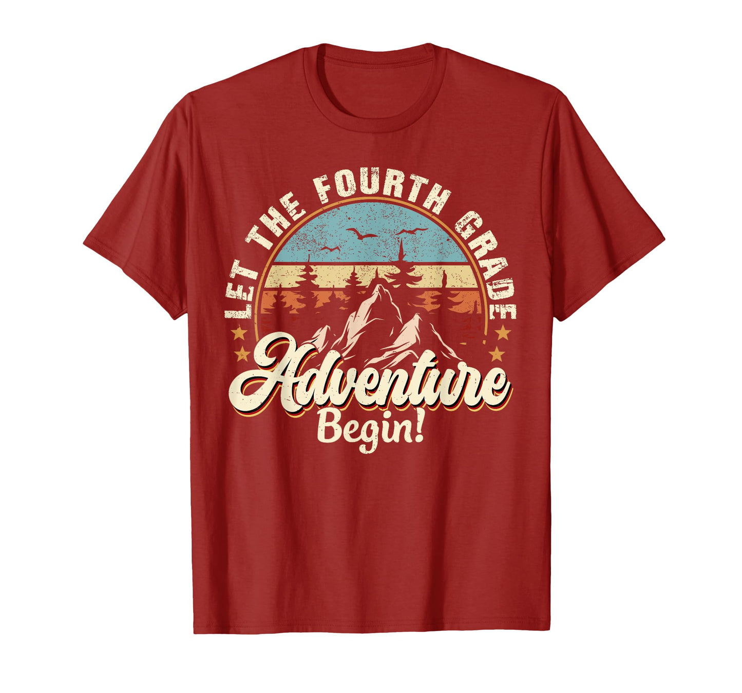 Back To School Let The 4th Grade Adventure Begin T-Shirt