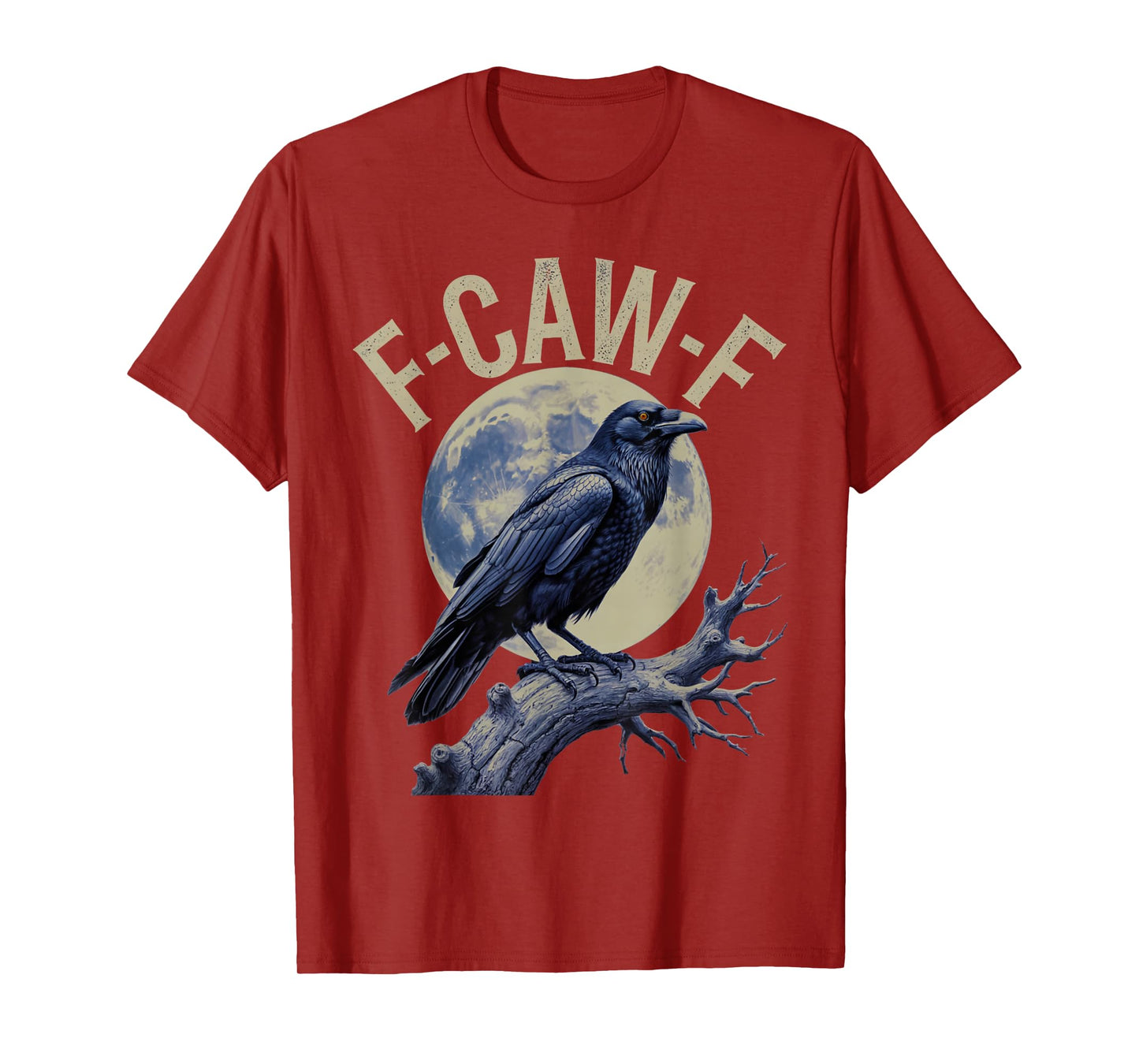 F-Caw-F Raven Moon Gothic Halloween for Men Girl T-Shirt