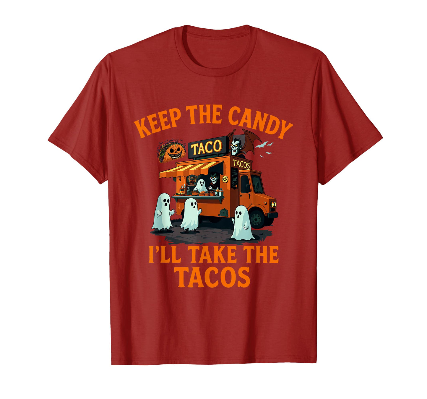 Keep The Candy I'll Take The Tacos Halloween Taco T-Shirt