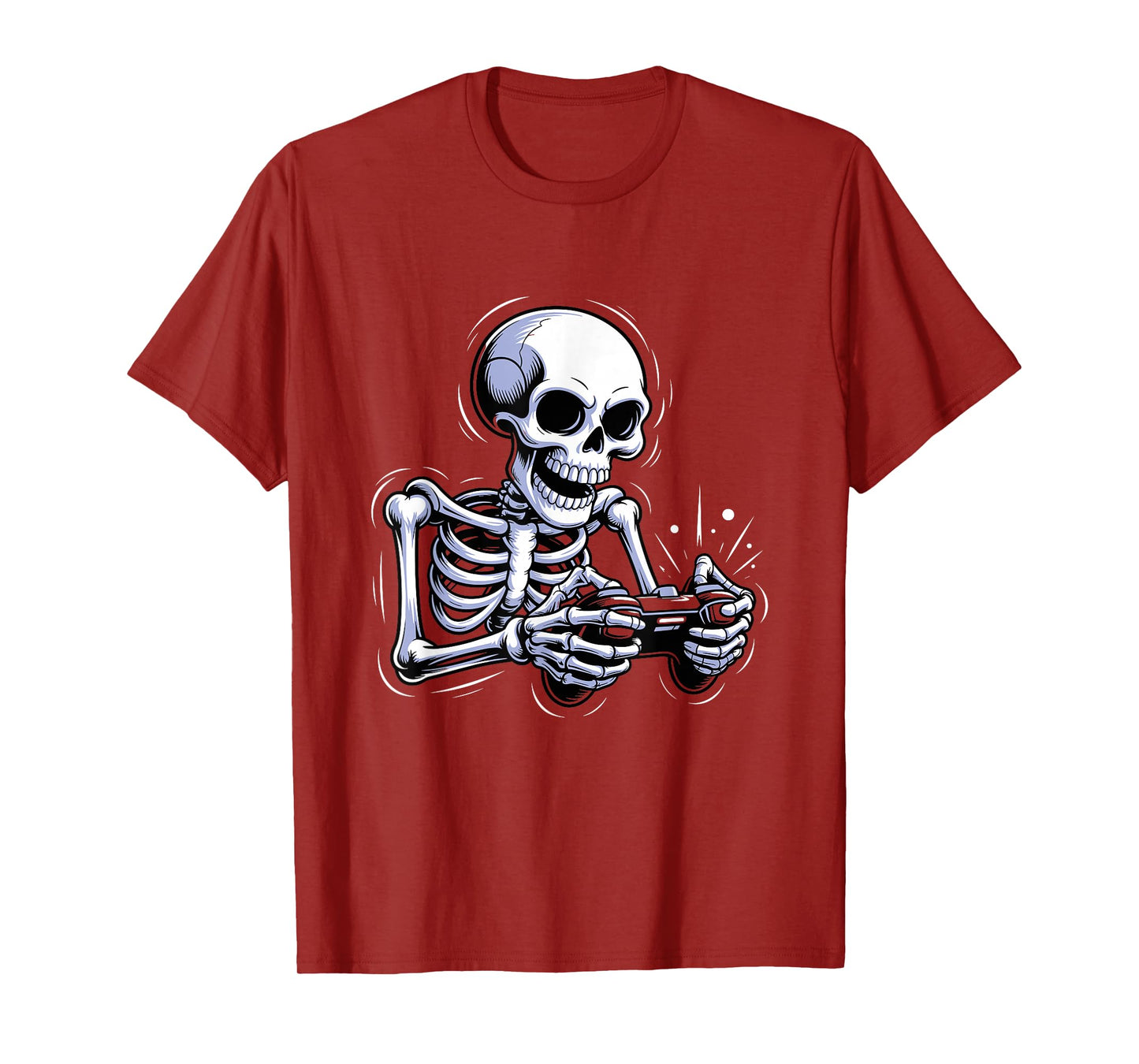 Funny Video Game Halloween Skeleton Gamer Costume Men Boys T-Shirt