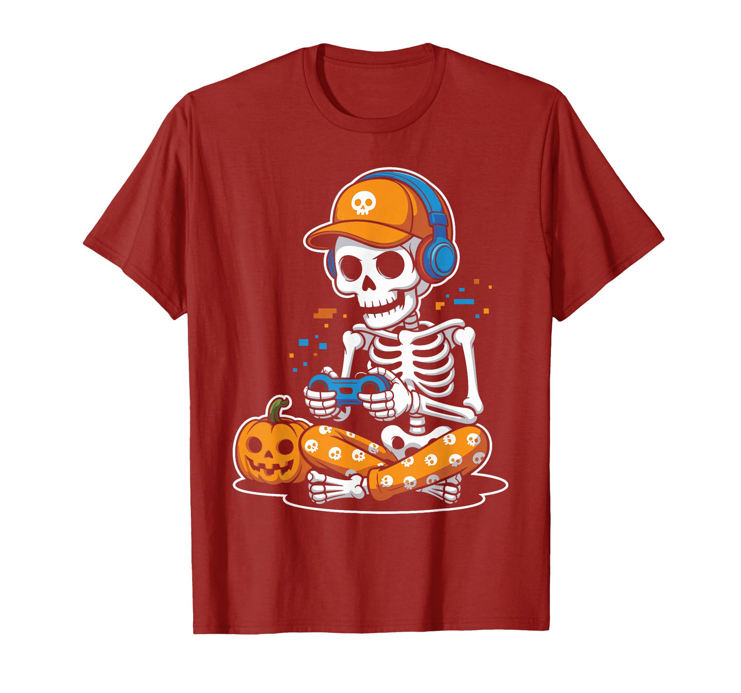 Gaming Skeleton Halloween Costume for Gamers T-Shirt