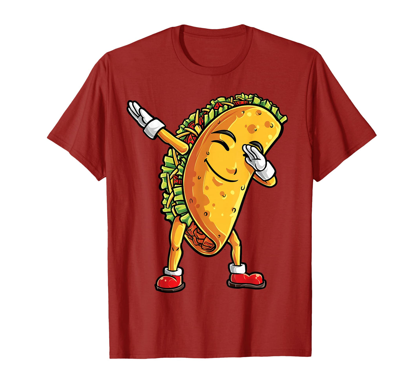 Dabbing Taco Cinco de Mayo Funny Boys Men Mexican Food Dab T-Shirt