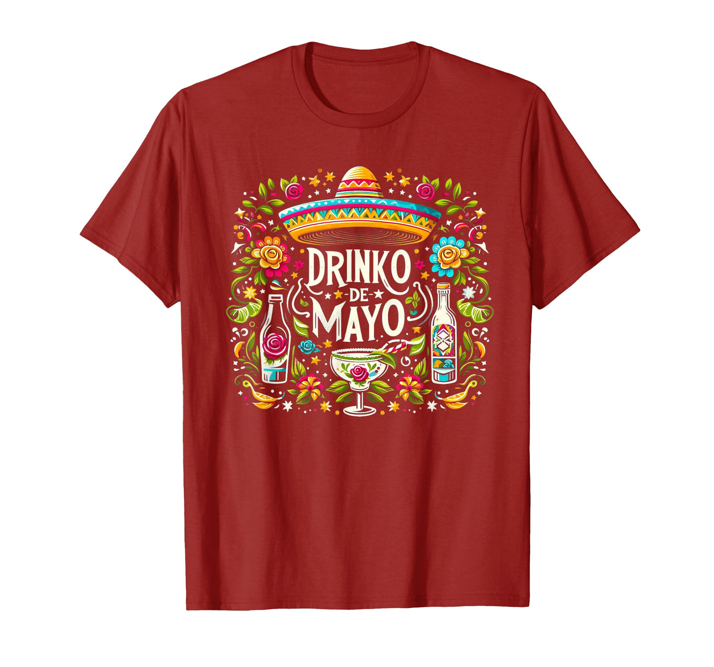 Cinco De Drinko Mens Womens Drinking Mexican Mens Women T-Shirt