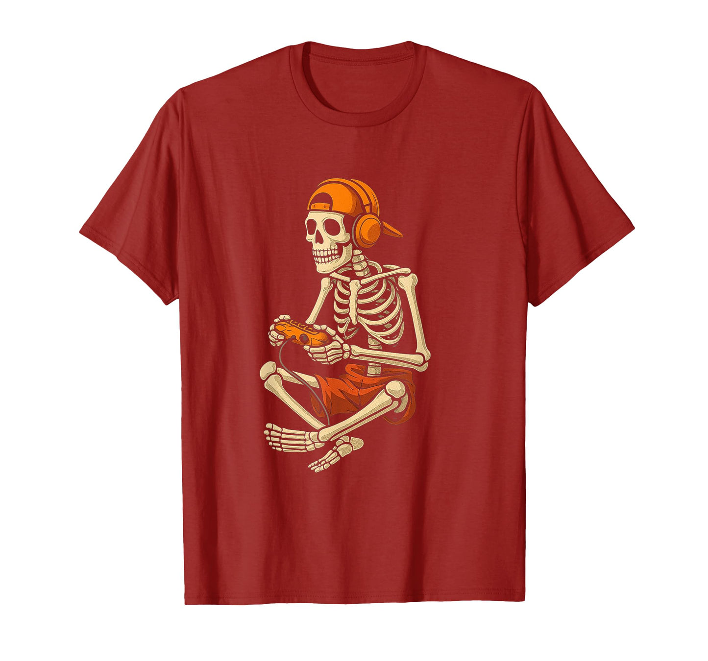 Skeleton Gamer Halloween Shirt – Funny Video Game Costume T-Shirt
