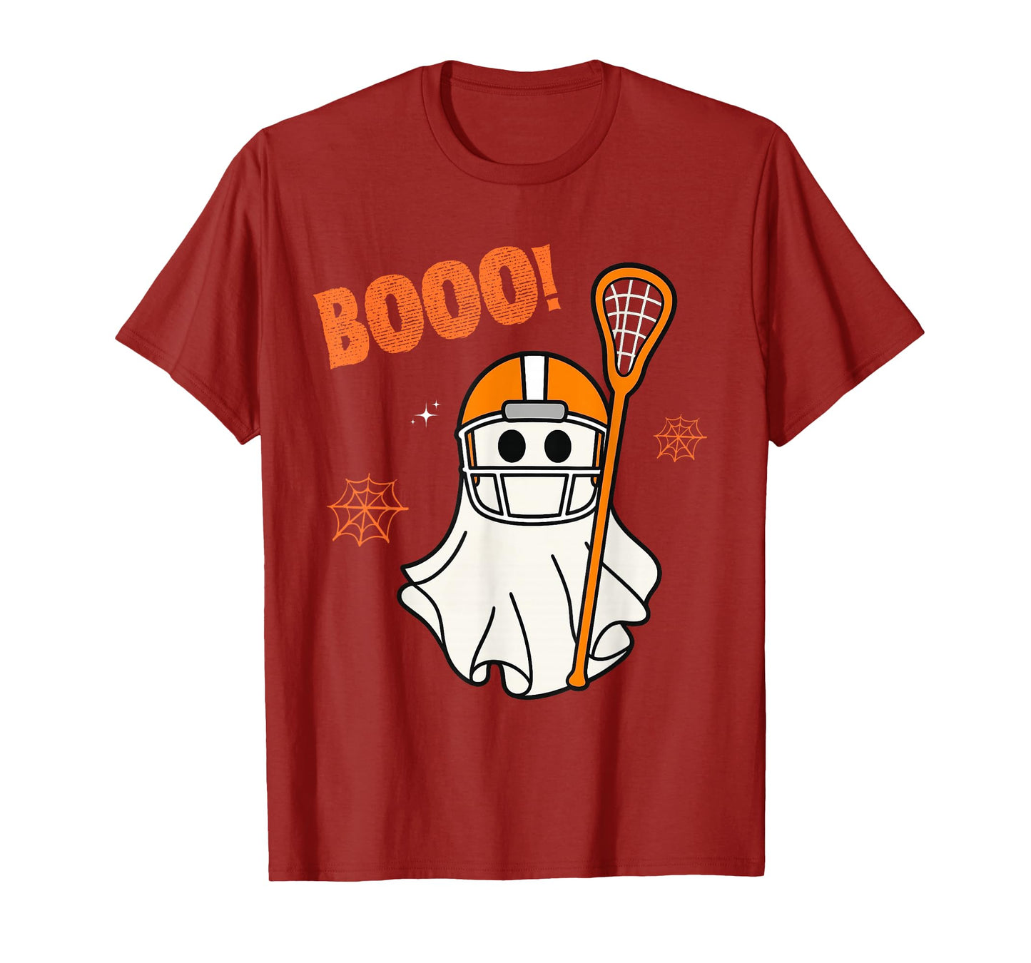 Vintage Halloween Skeleton Lacrosse Funny Spooky Costume T-Shirt