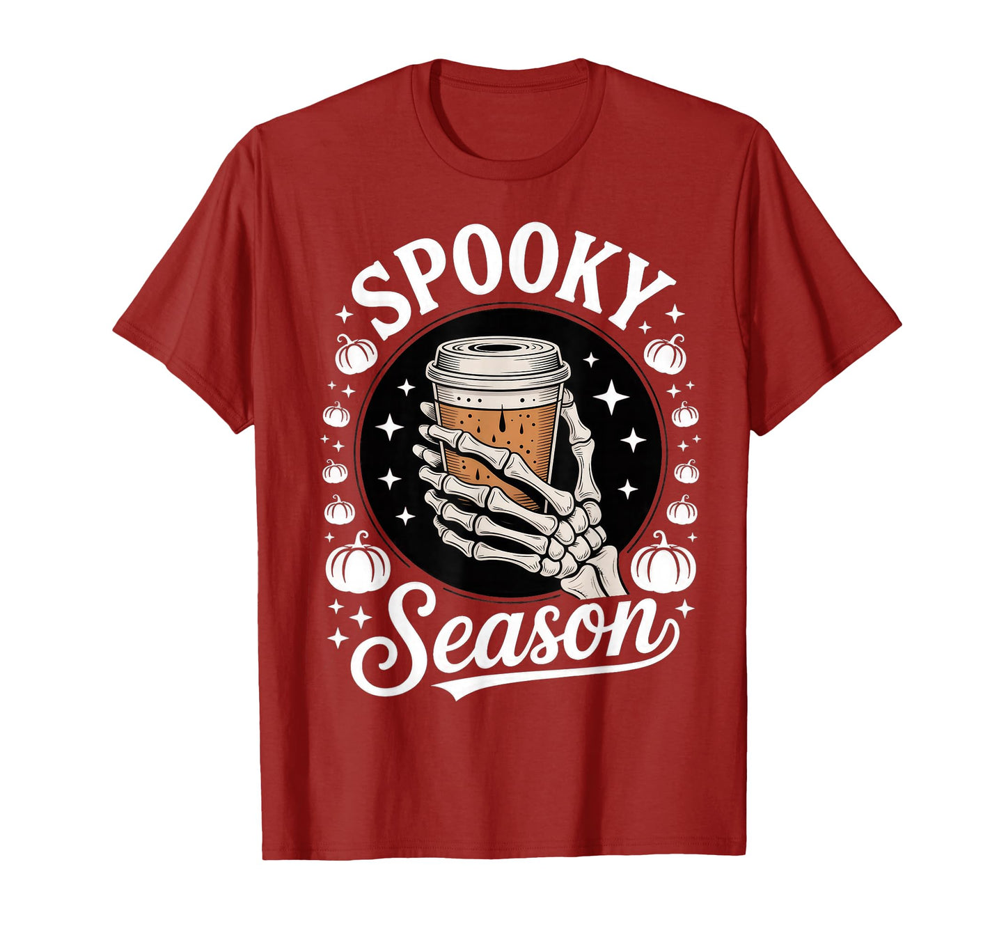 Skeleton Coffee Gothic Spooky Brew T-Shirt