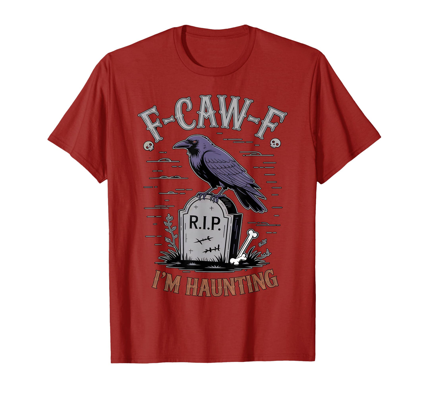 Black Crow, F-Caw-F Funny Black Bird Moon Bird Lover f-caw-f T-Shirt