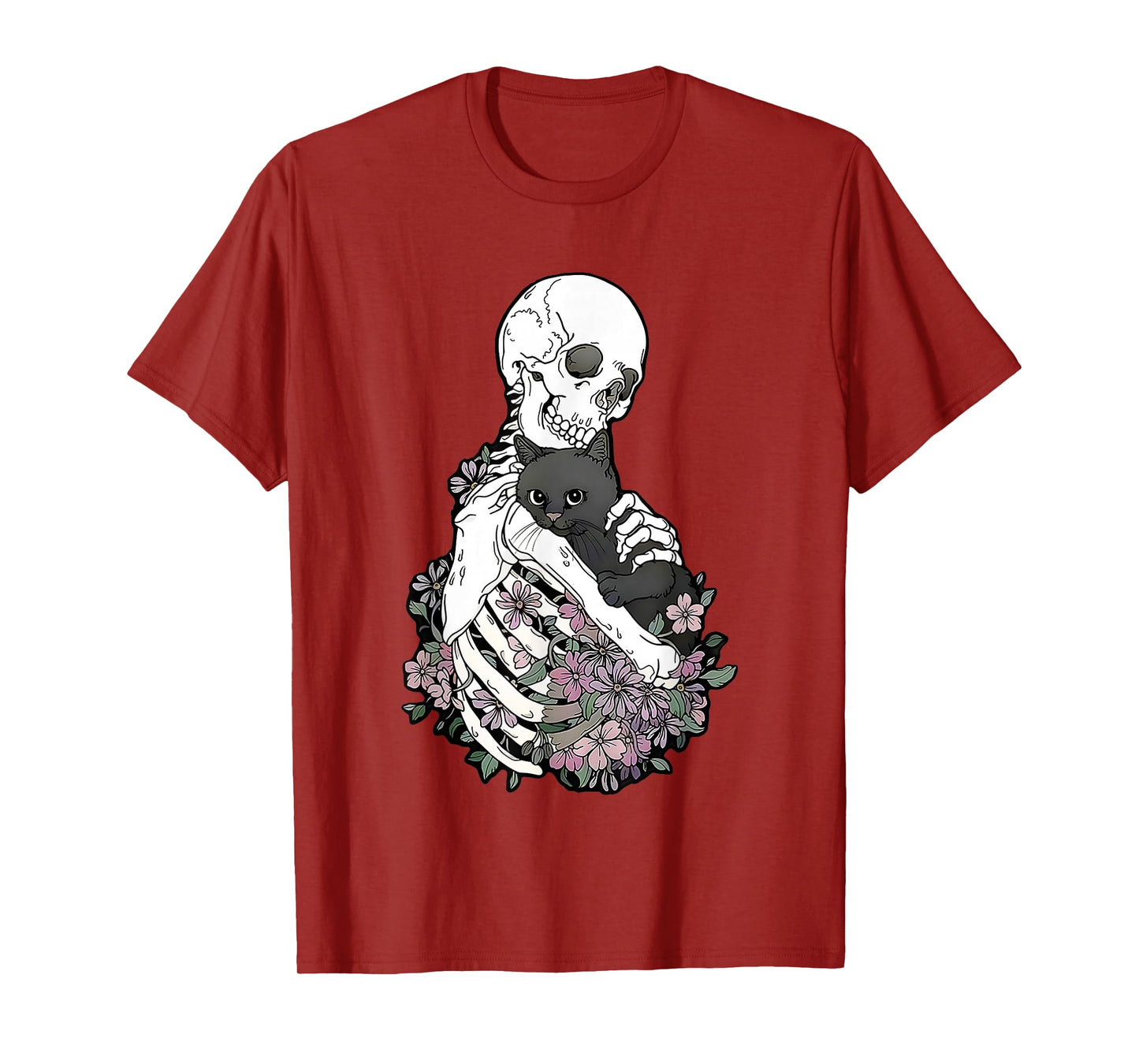 Halloween Skeleton cat T-Shirt