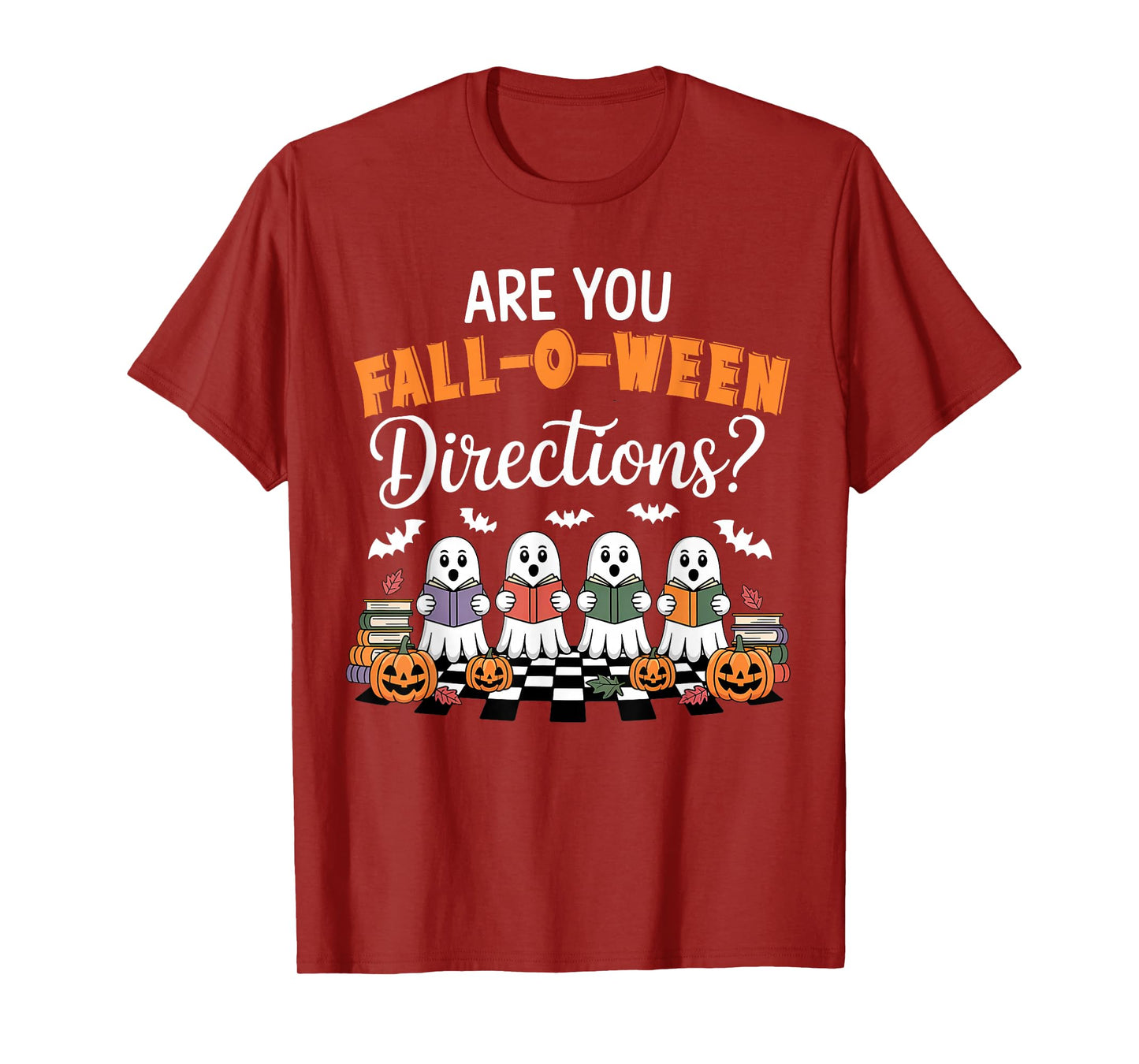 Funny Halloween Teacher Joke are You Fall O Ween Directions T-Shirt
