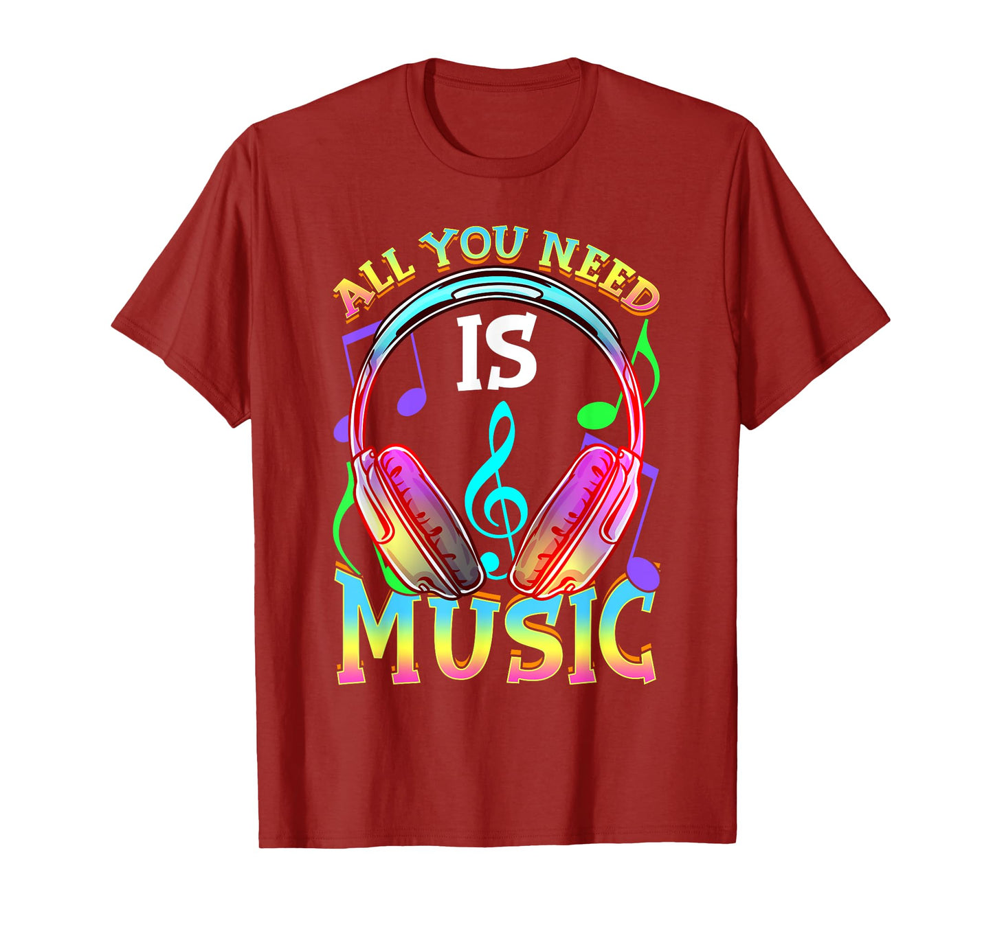 All you need is music, DJ Headphones - Music lover producer T-Shirt