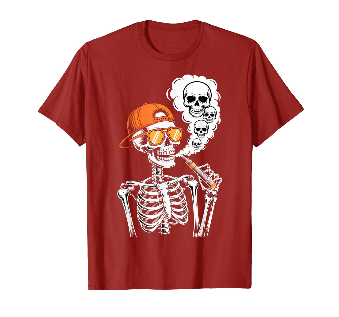 Halloween Skeleton Vaping Costume T-Shirt