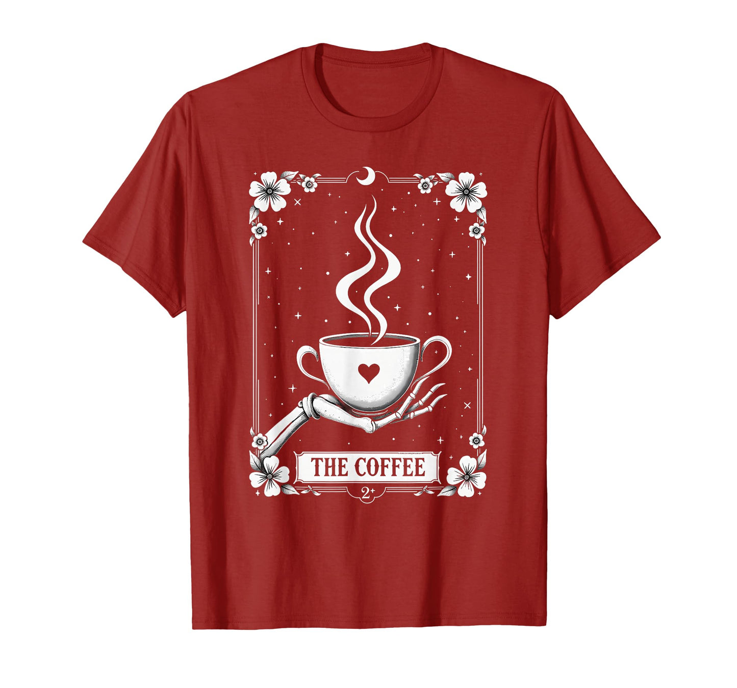 Tarot Card Skeleton The Coffee Halloween T-Shirt