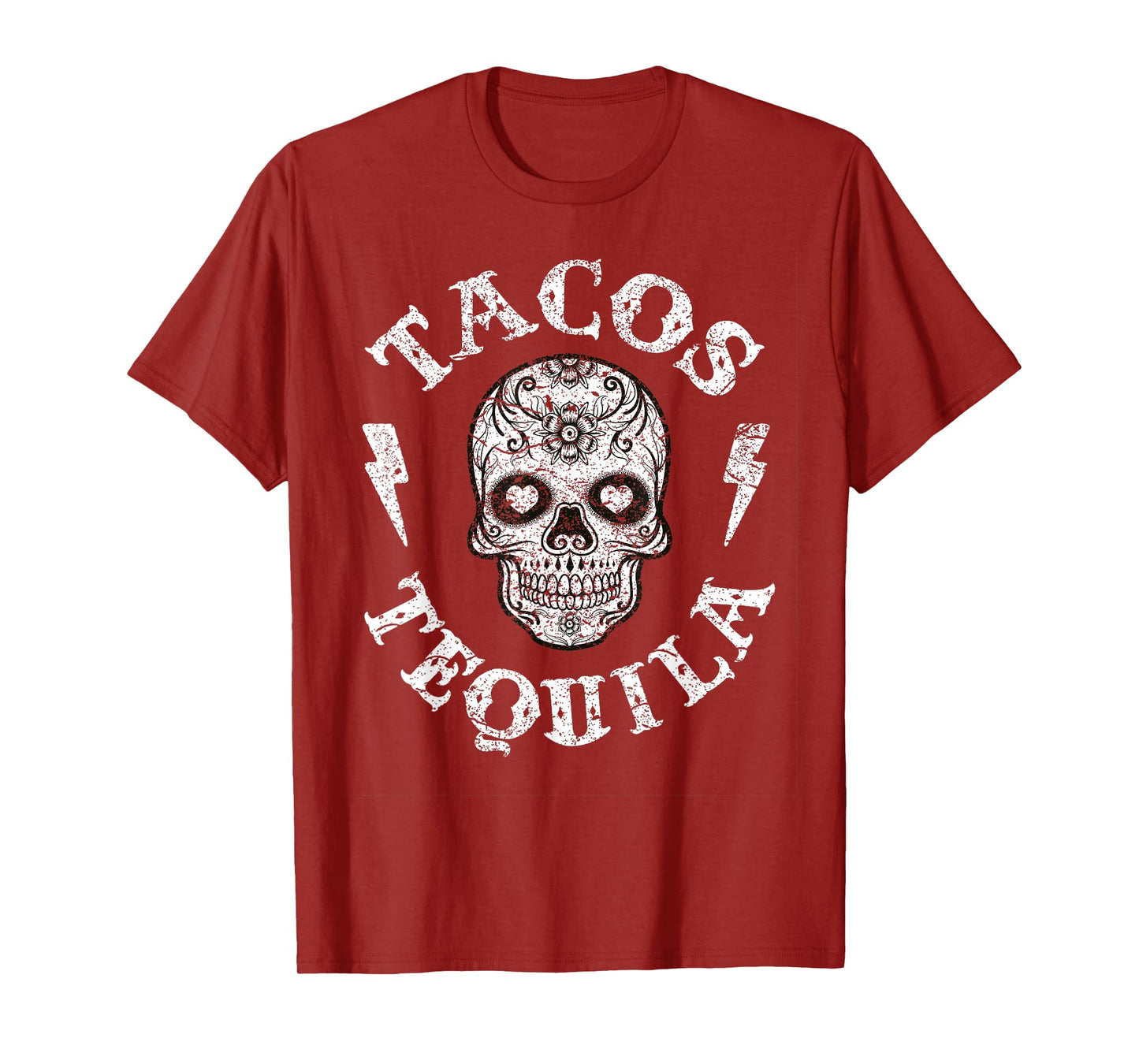 Sugar Skull Tacos & Tequila Apparel Mexican Fun Wear Women T-Shirt
