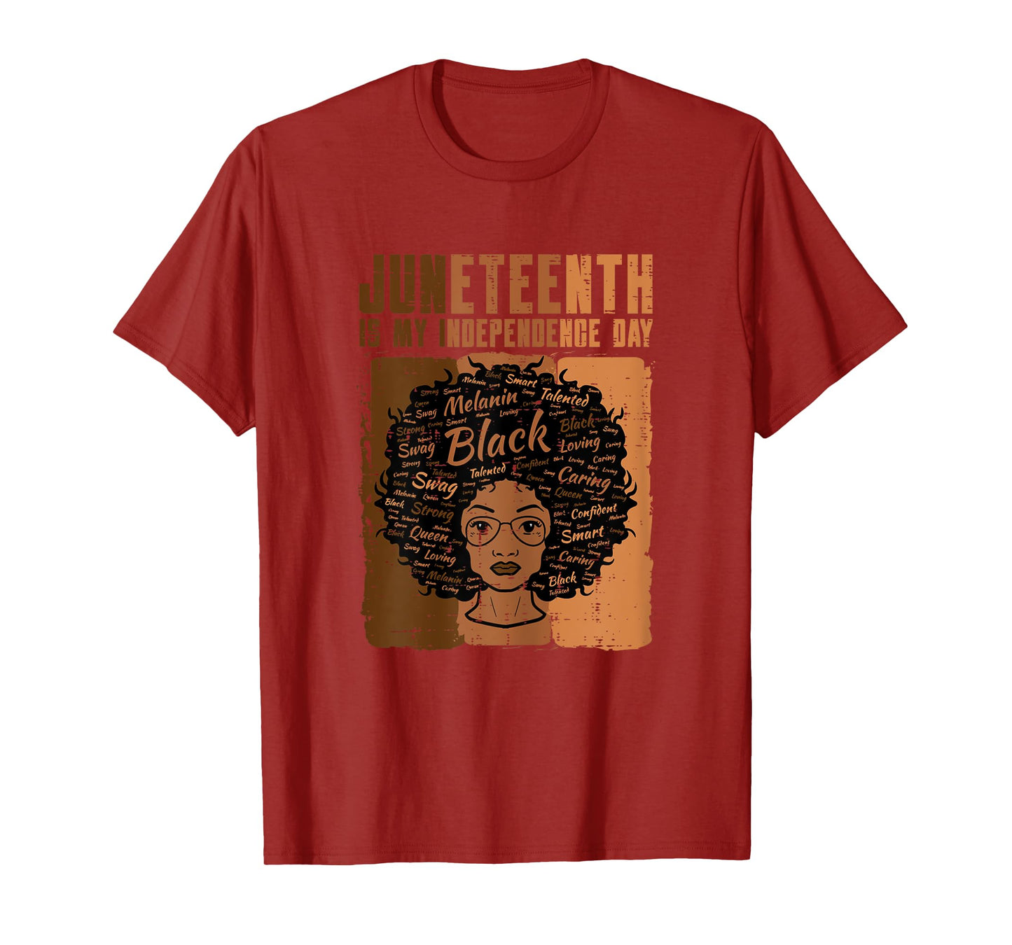 Juneteenth Black Woman Independence Day Melanin Women Girls T-Shirt
