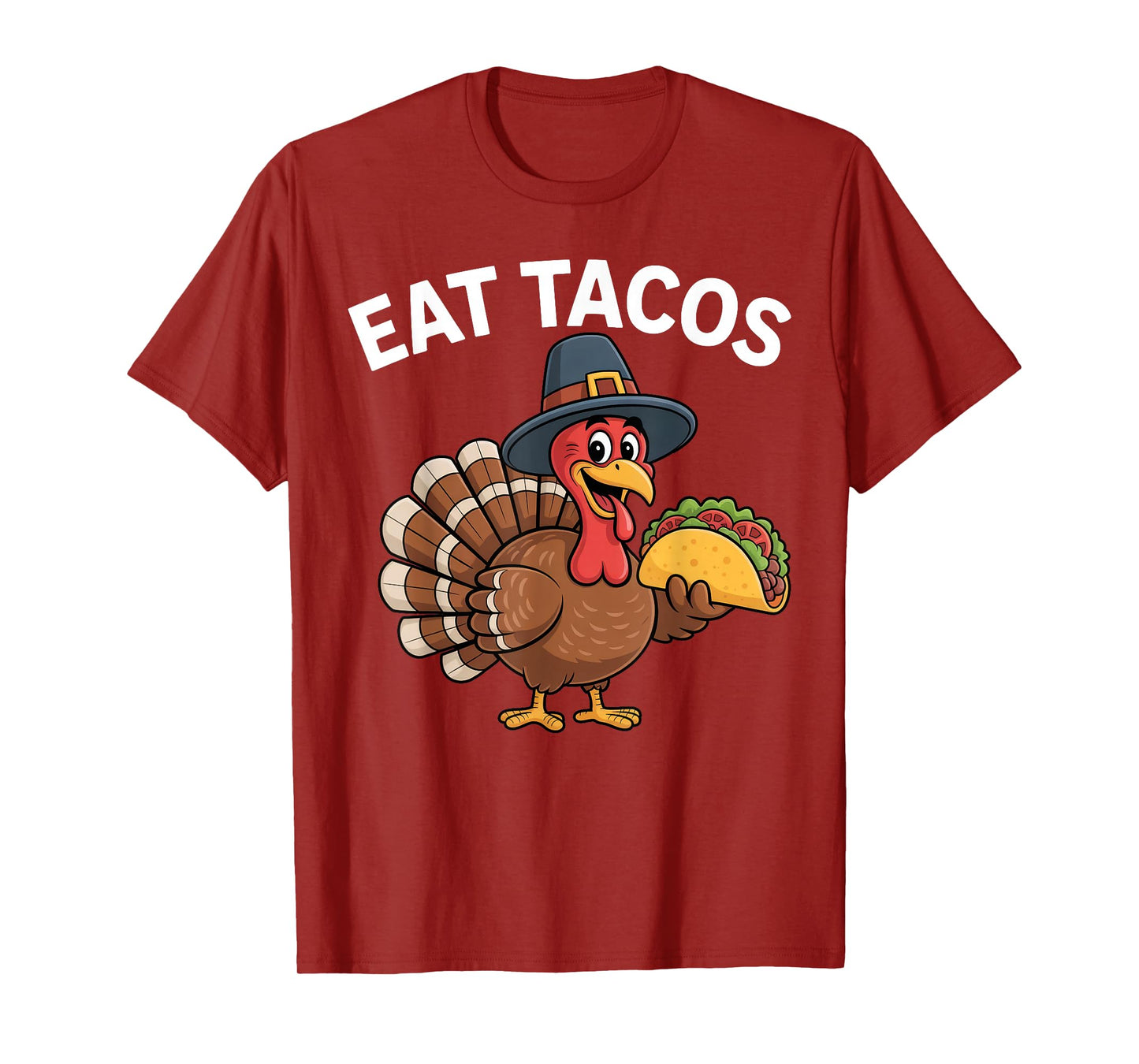 Funny Thanksgiving Turkey Eat Tacos Mexican Thanksgiving Fun T-Shirt