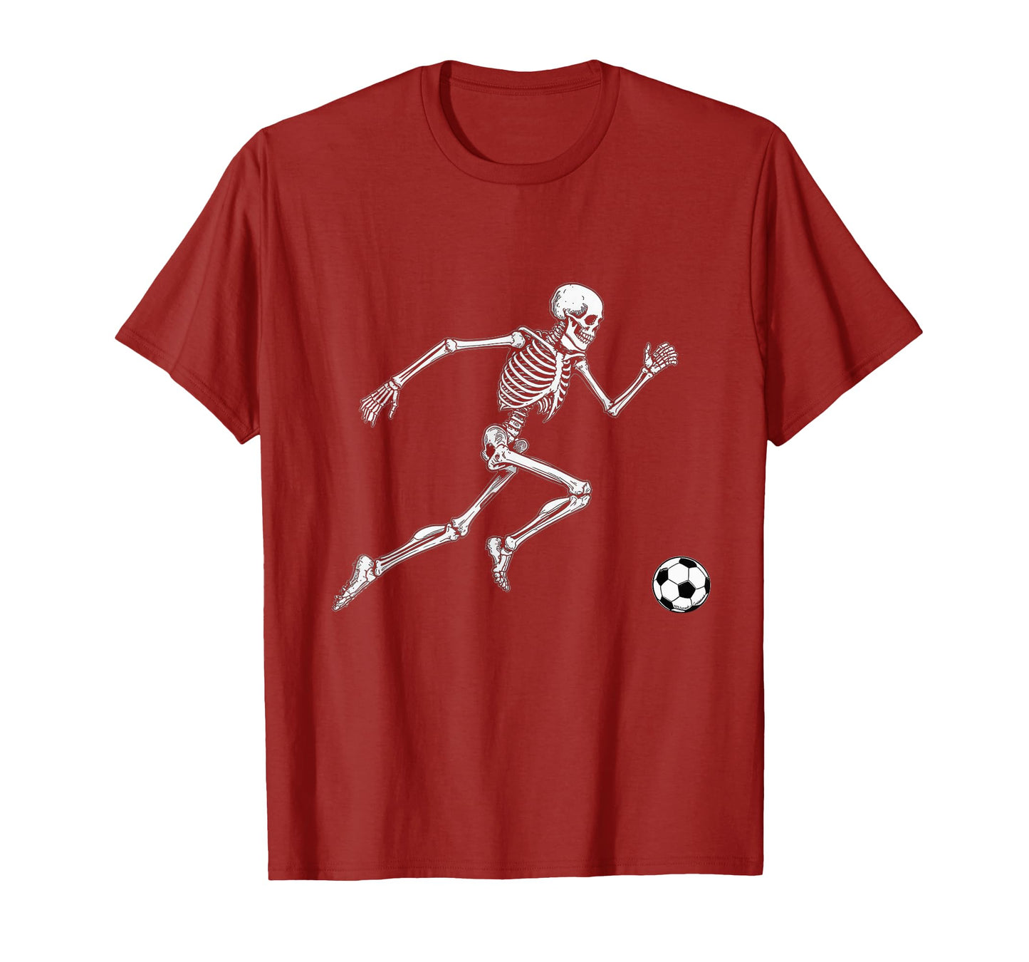 Soccer Skeleton Halloween Outfit for Men Women Boys Kids T-Shirt